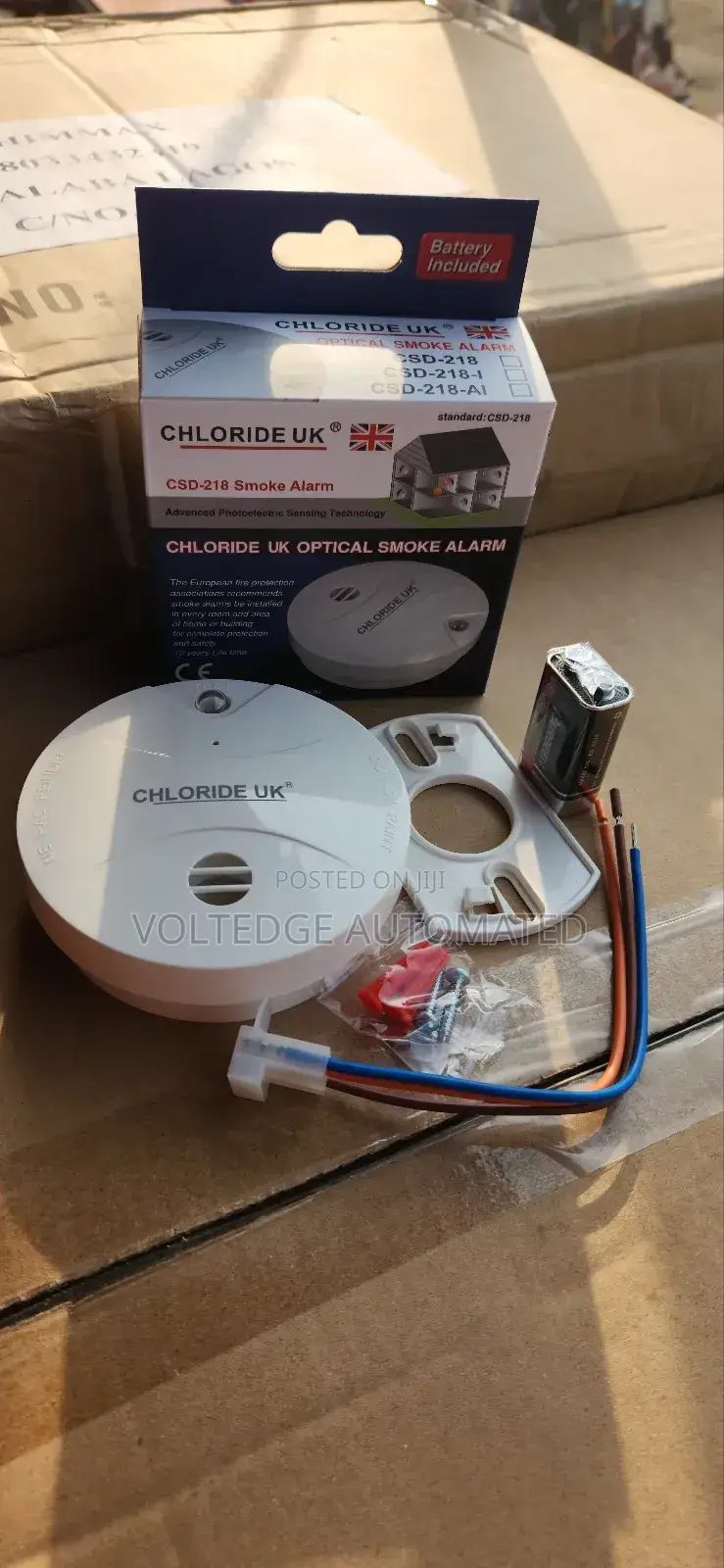 Chloride Uk 9v/220v Smoke Alarm