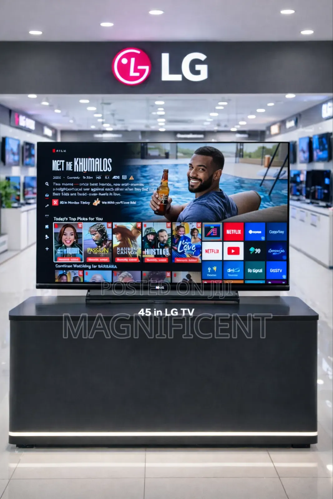 Brand New Lg 45”inches Smart Tv – Clear Picture Smart Features