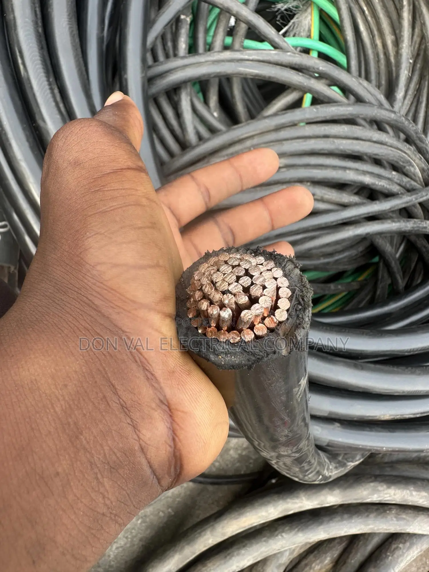500mmx1core PVC PVC Heavy Duty Copper Cable