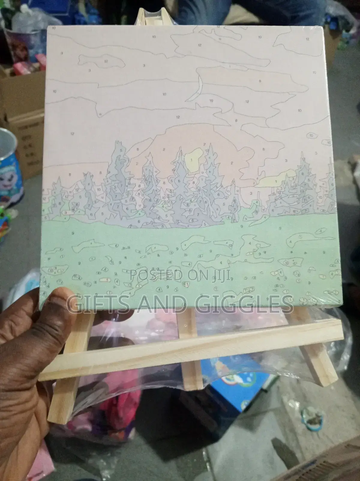 Wooden Easel With Drawing Board for Kids Painting