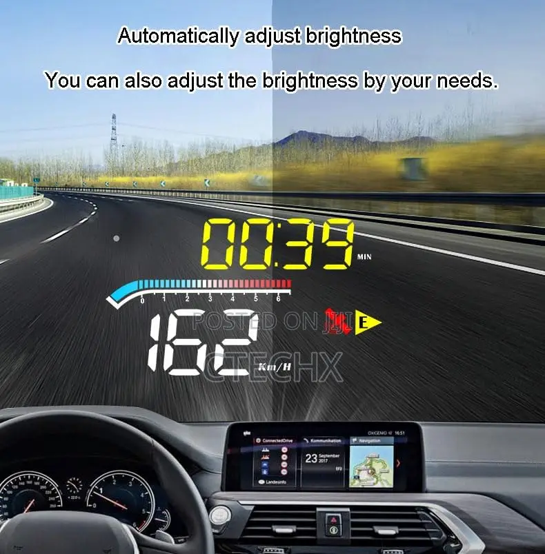 Zalati Hud Head-Up Display Dual-Mode GPS Obd Reflection Projection
