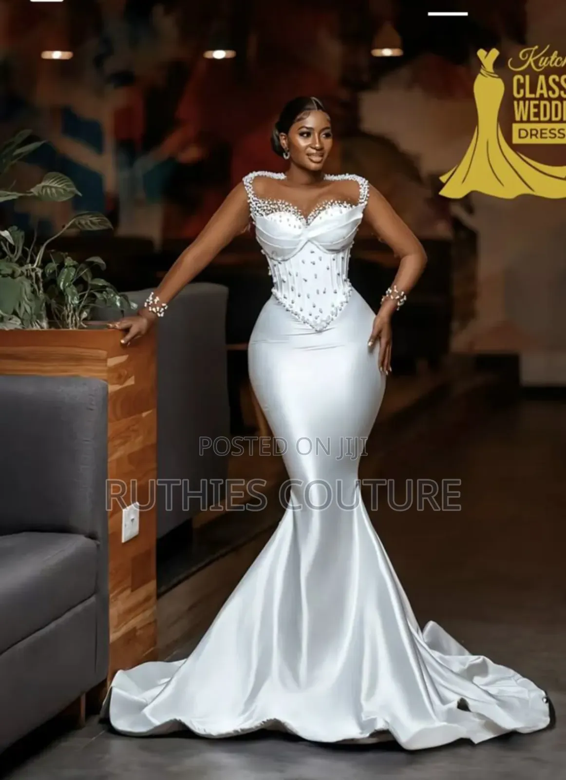 Mermaid With Detachable Train Wedding Dress