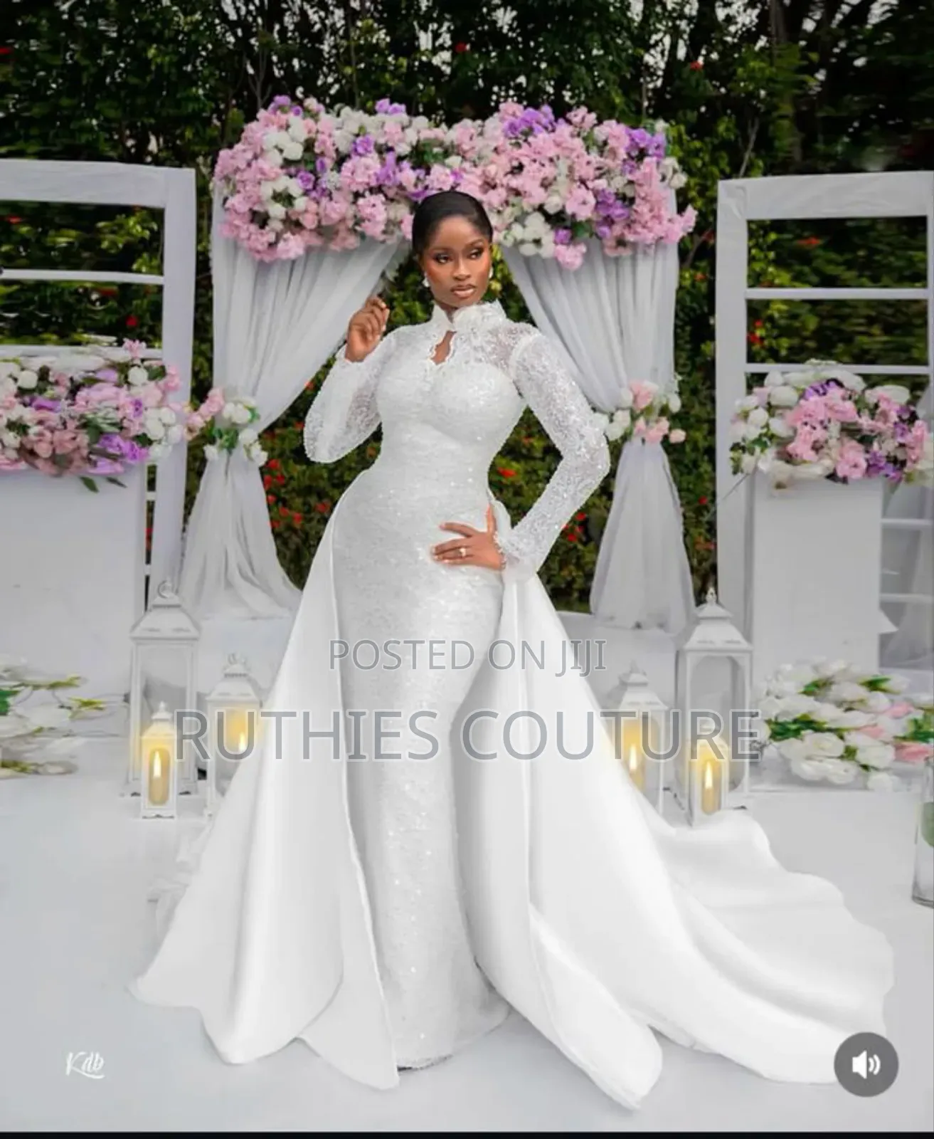 Mermaid With Detachable Train Wedding Dress