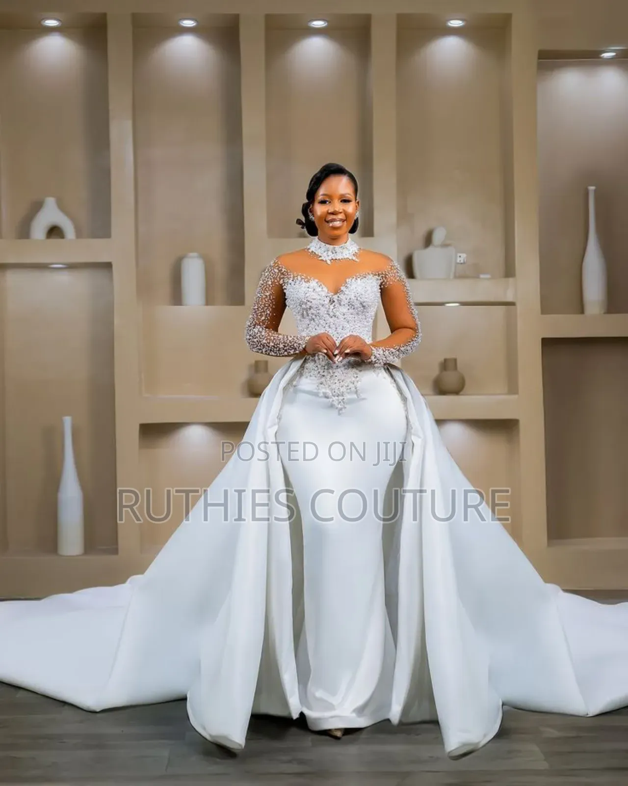 Mermaid With Detachable Train Wedding Dress