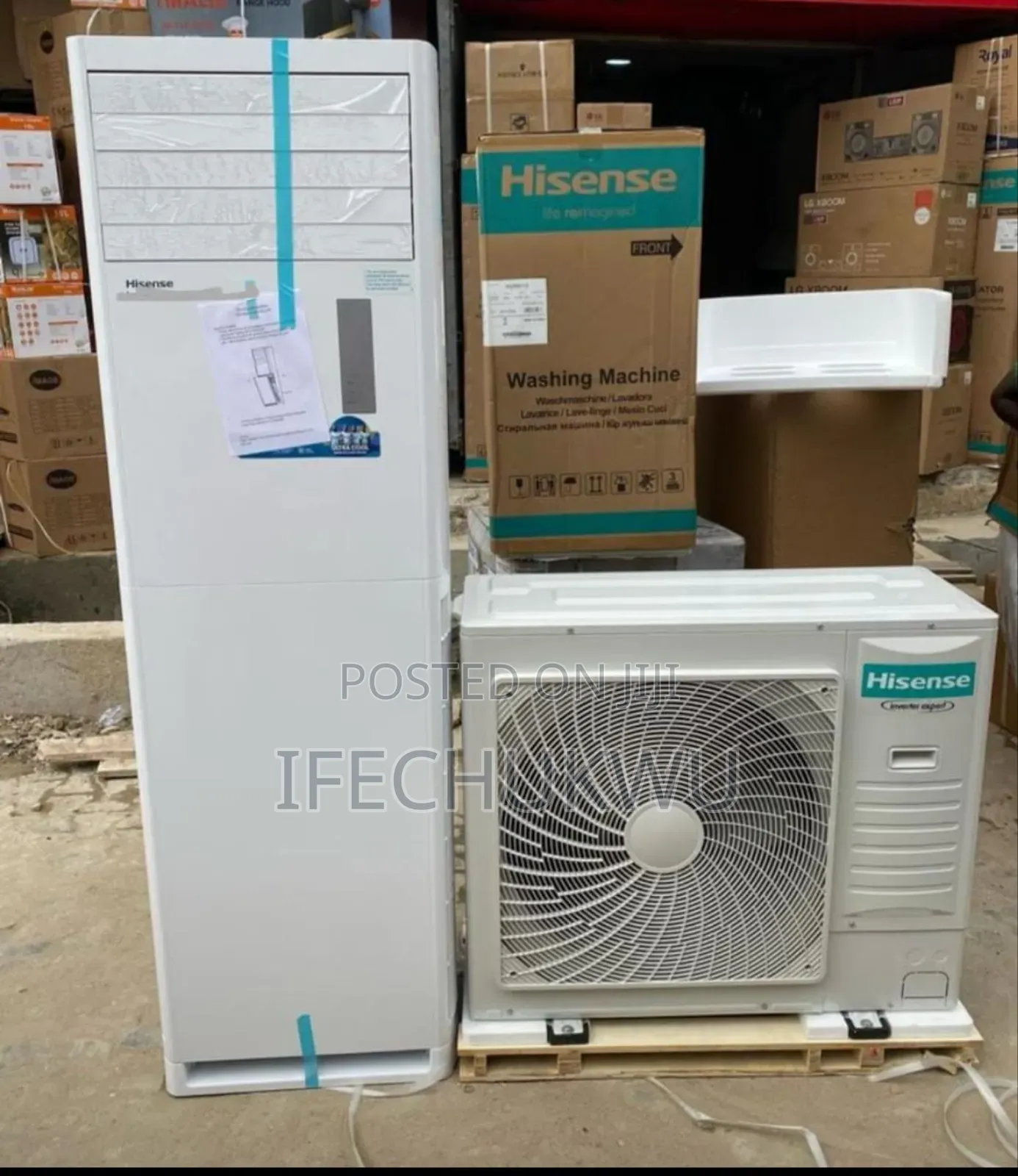 Original Hisense 5 Hp R410a Standing Air Conditioner ( 100%Copper)