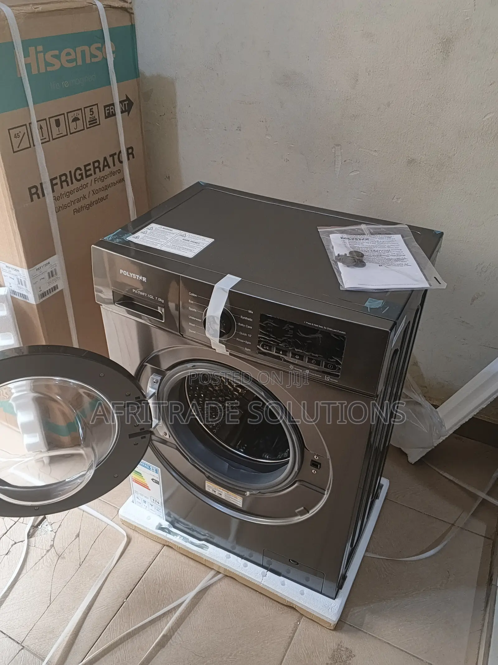 Polystar Smartsense Front Load Washing Machine 7kg