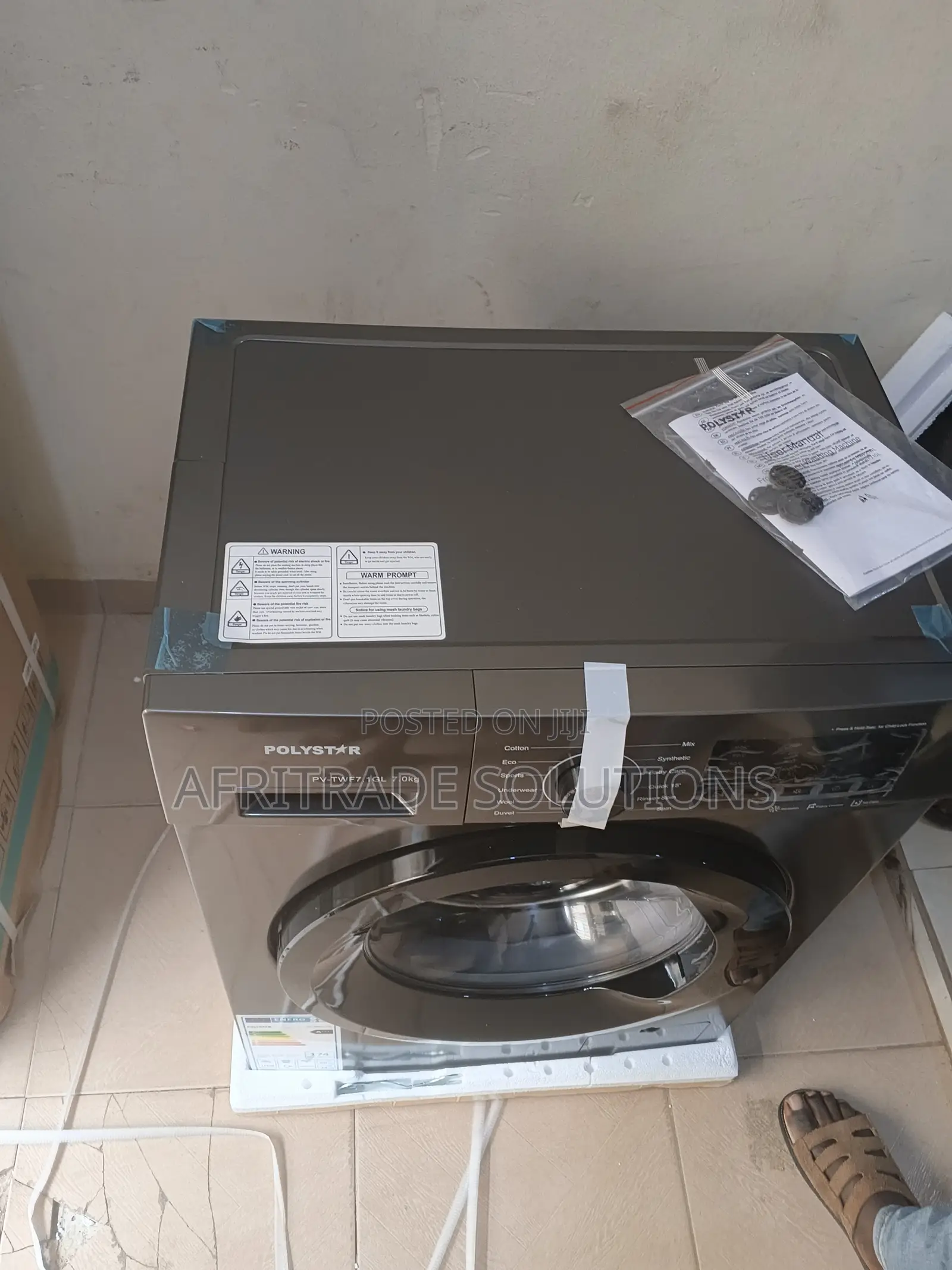 Polystar Freshcare Front Load Washing Machine 7kg