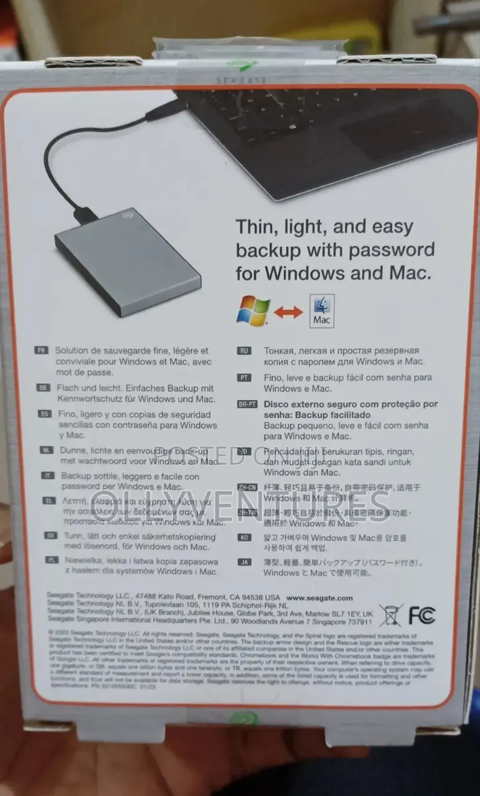 Seagate One Touch With Password 2tb HDD