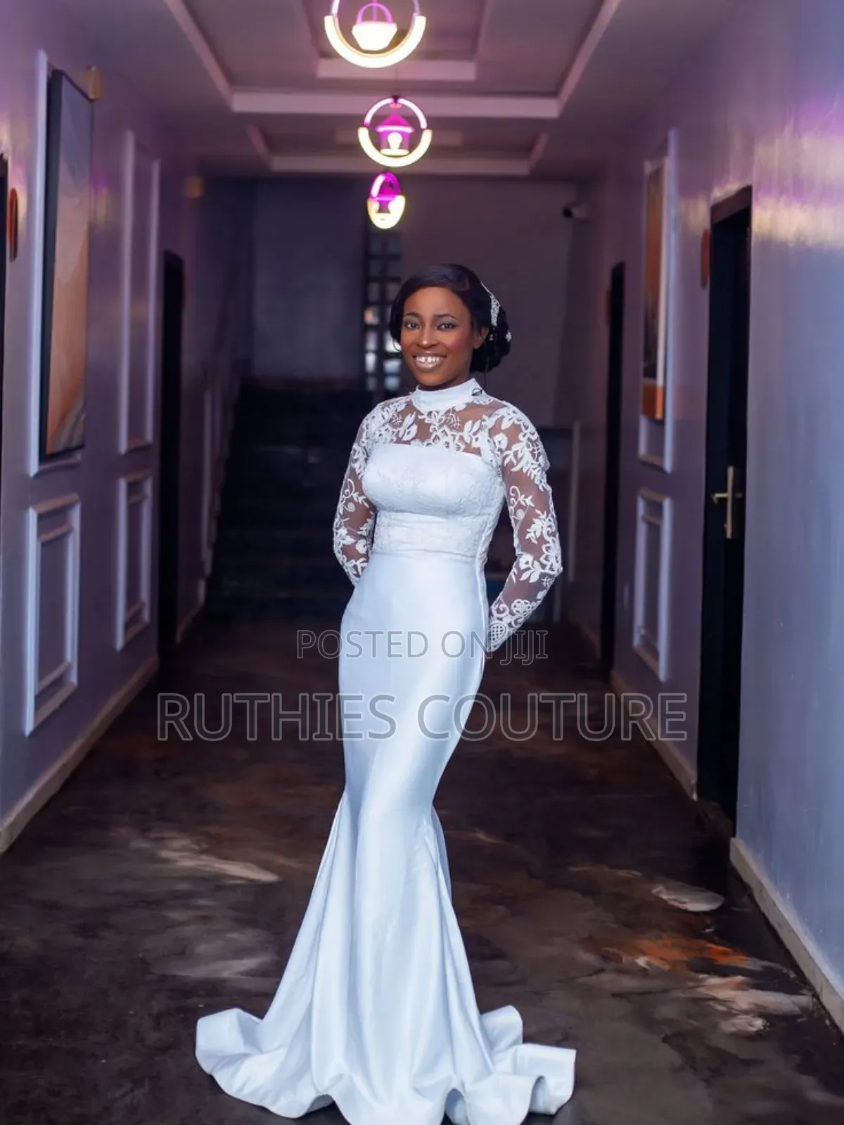 Cathedral Veil Mermaid Wedding Gown