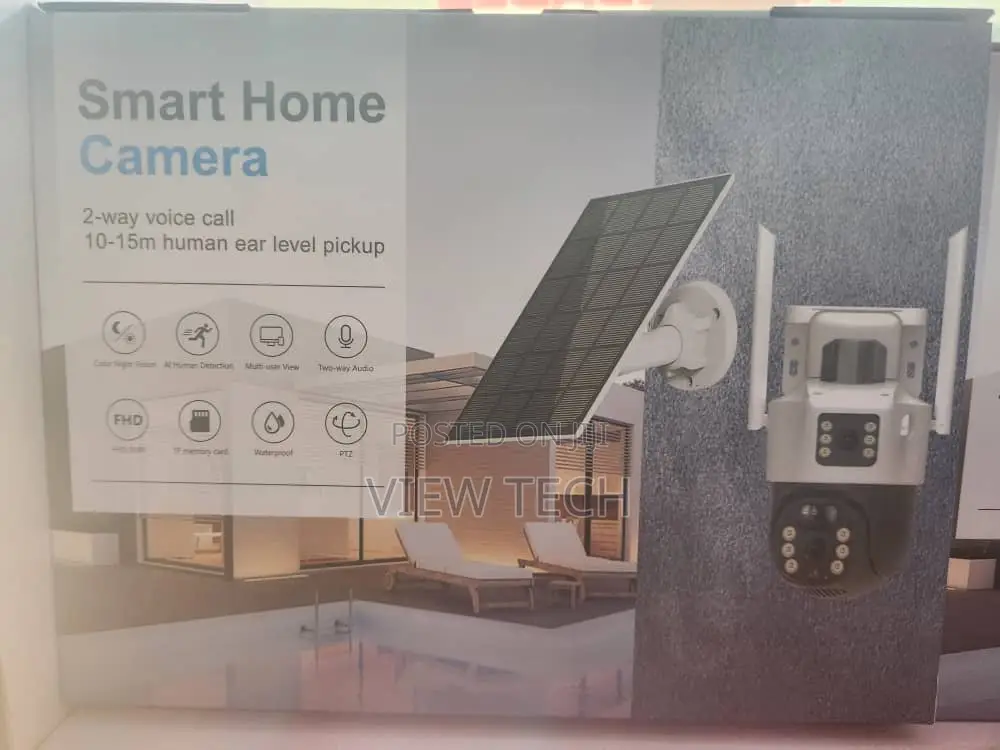 V380 Dual Lens 10mp Solar Camera