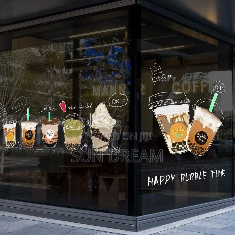 Milk Tea Shop Decoration Bubble Tea Stickers Juice Bar Sticker