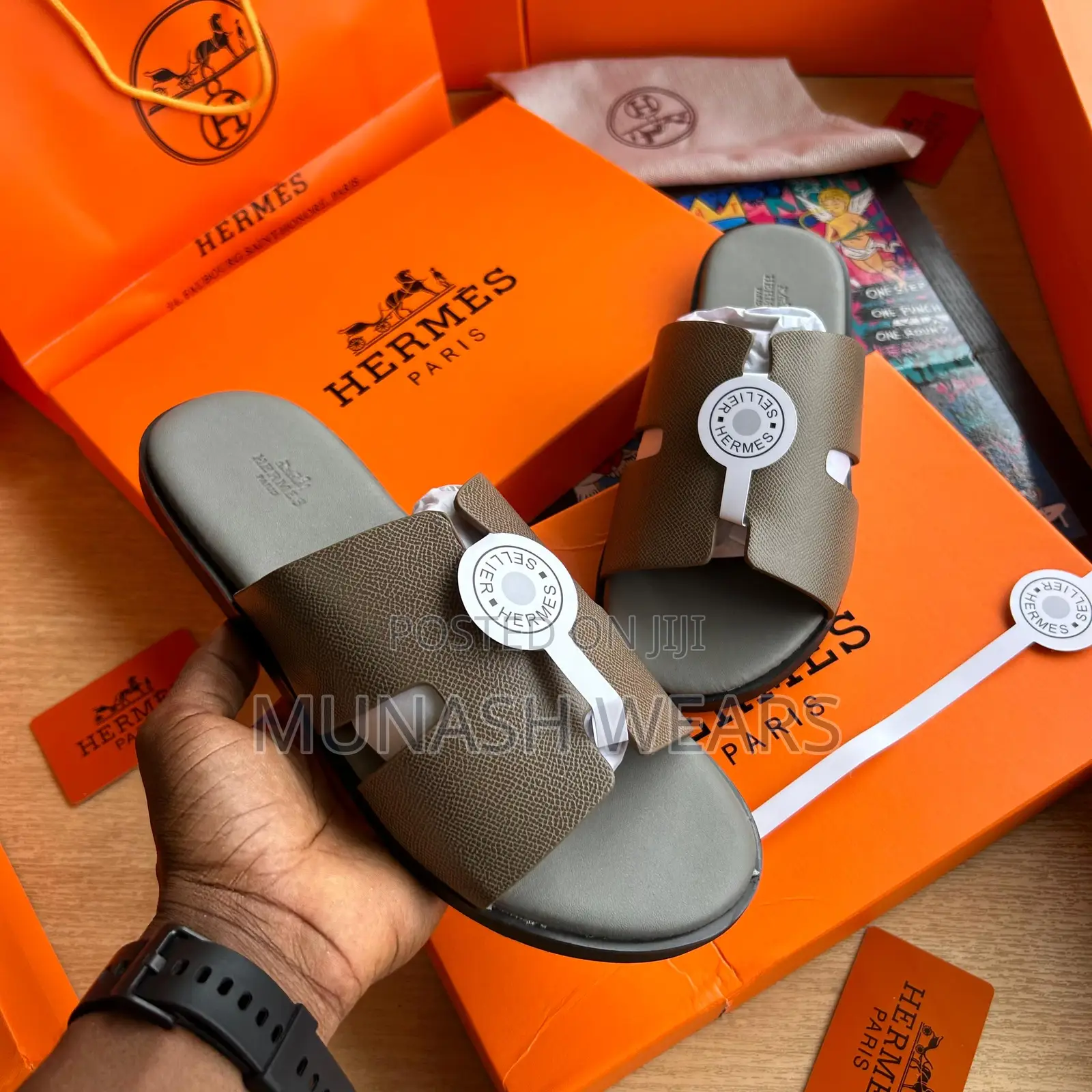 Hermes Leather Slipers 40-46 Available 2026 Collection