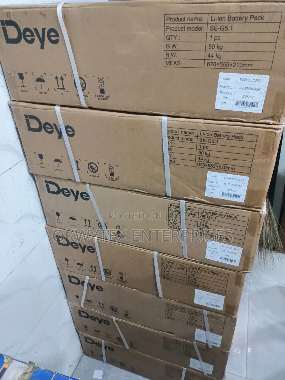 Deye 5kwh 48v Lithium Ion Battery