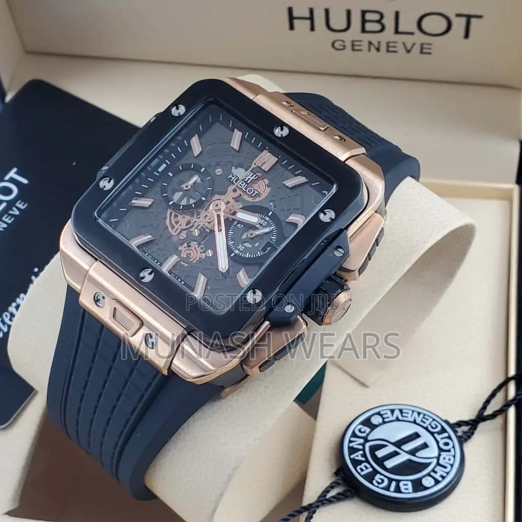 Luxury Hublot Rubber Strap Wristwatch