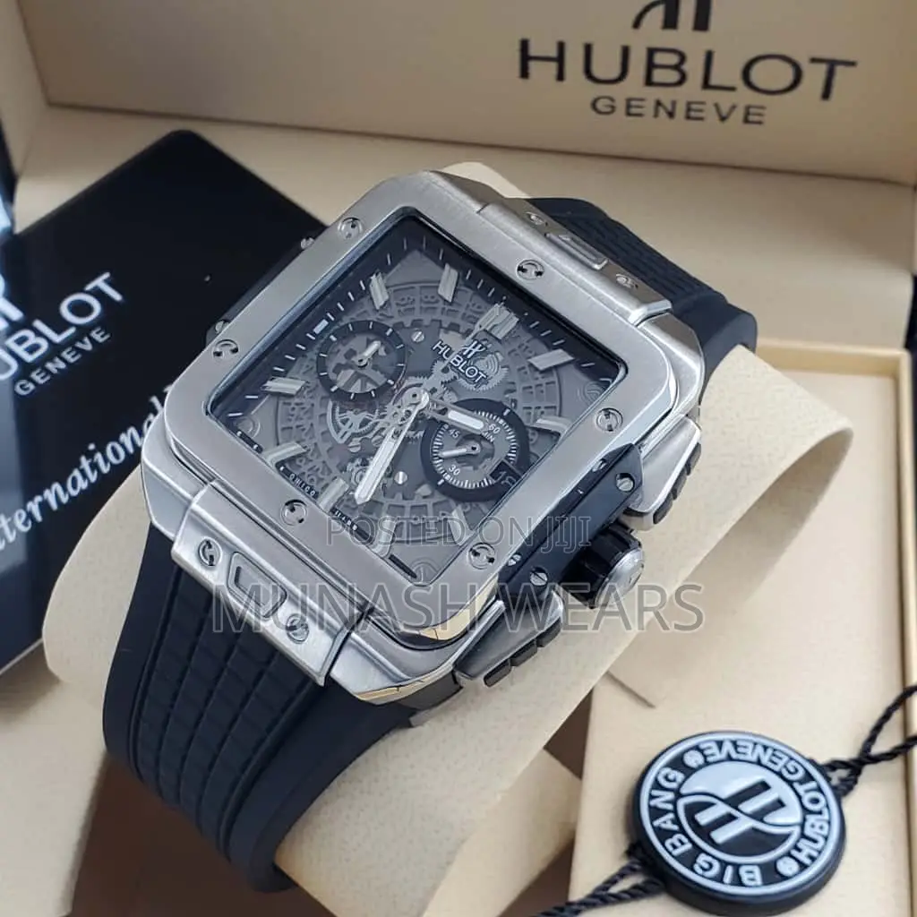 Luxury Hublot Rubber Strap Wristwatch