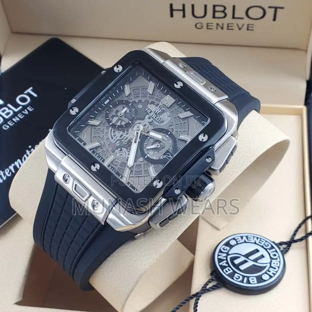 Luxury Hublot Rubber Strap Wristwatch