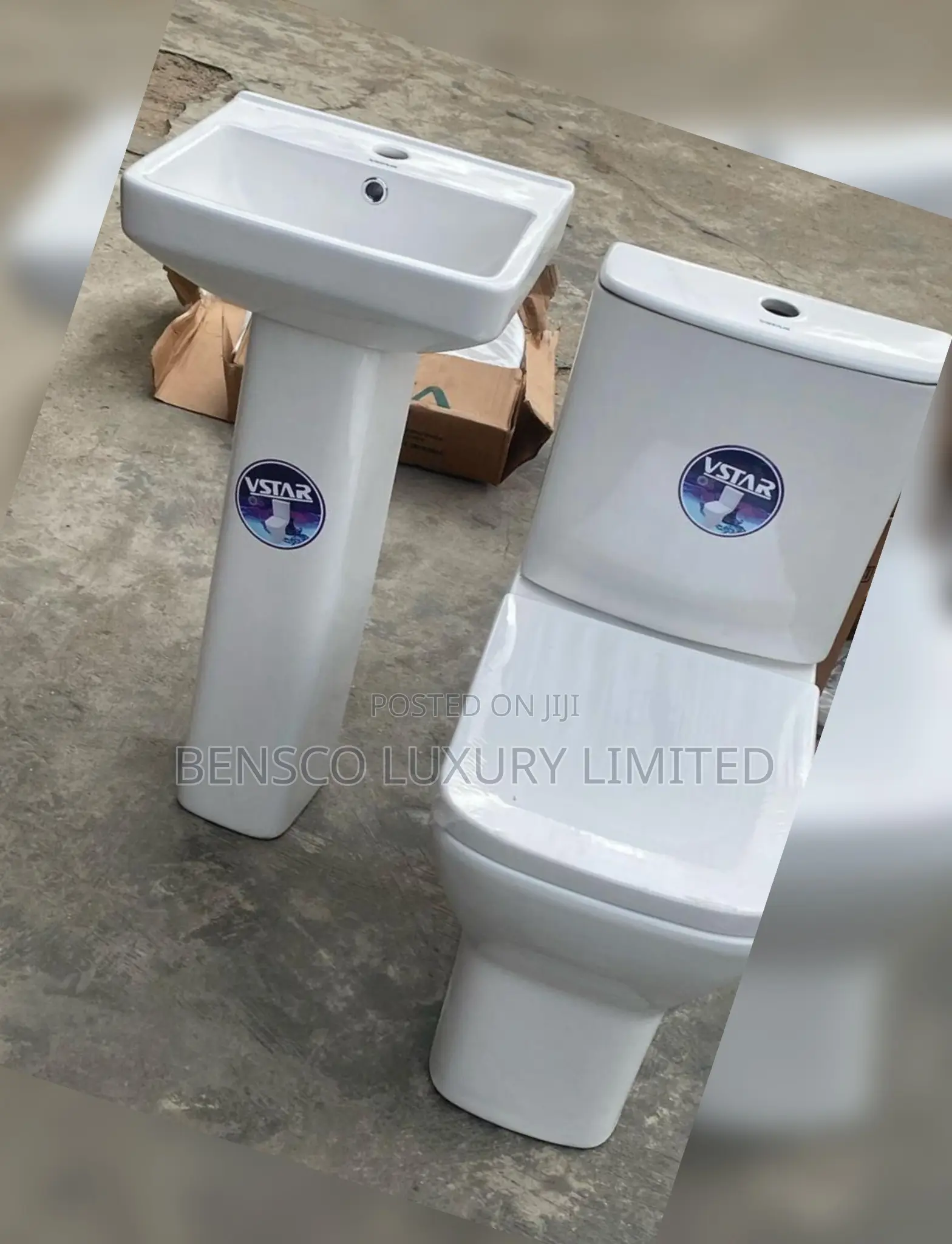 Original Vstar Crola Wc With Wash Hand Basin – Complete Set