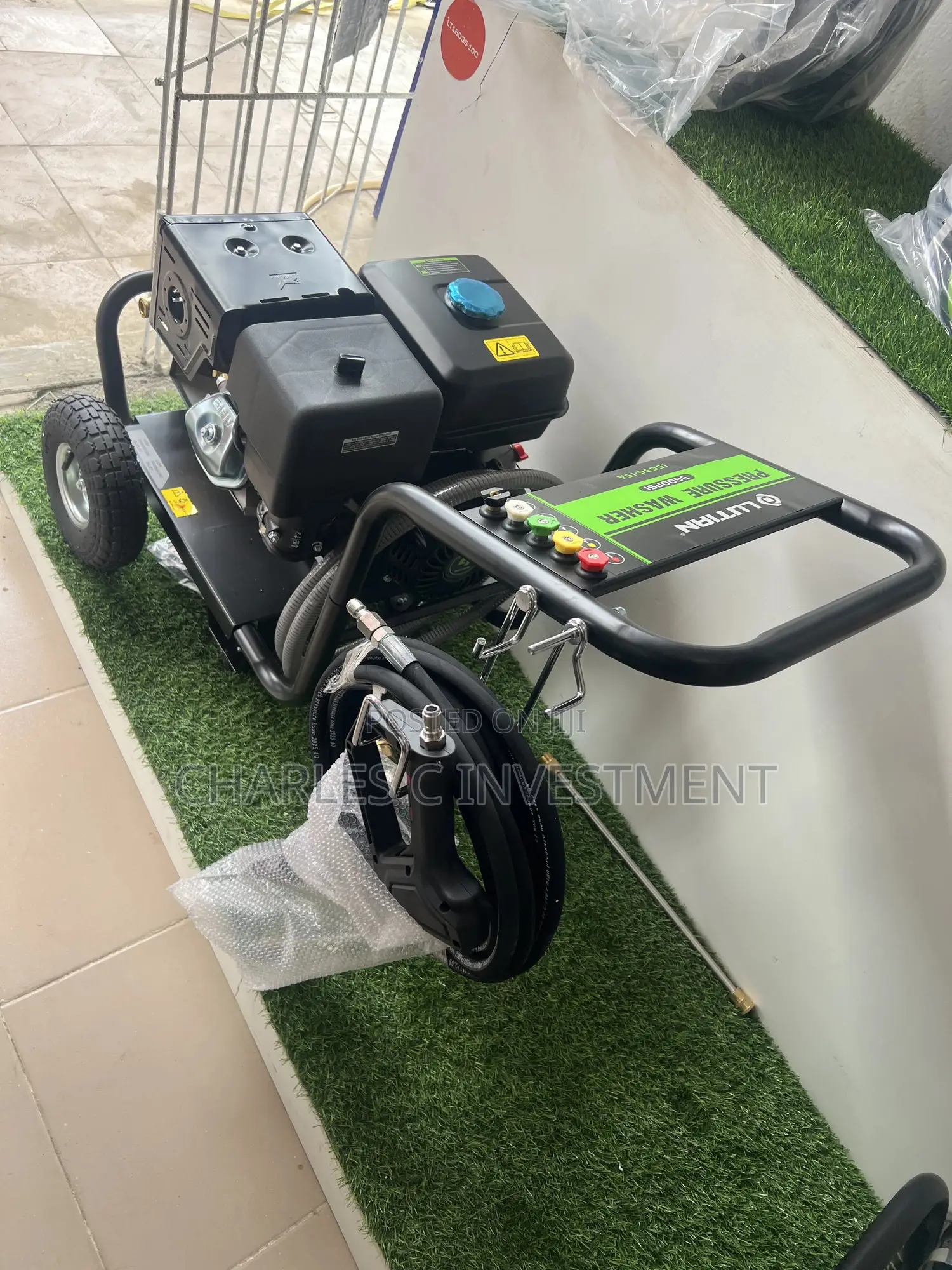 Lutian 3600psi Heavy Duty Petrol Pressure Washer,15hp