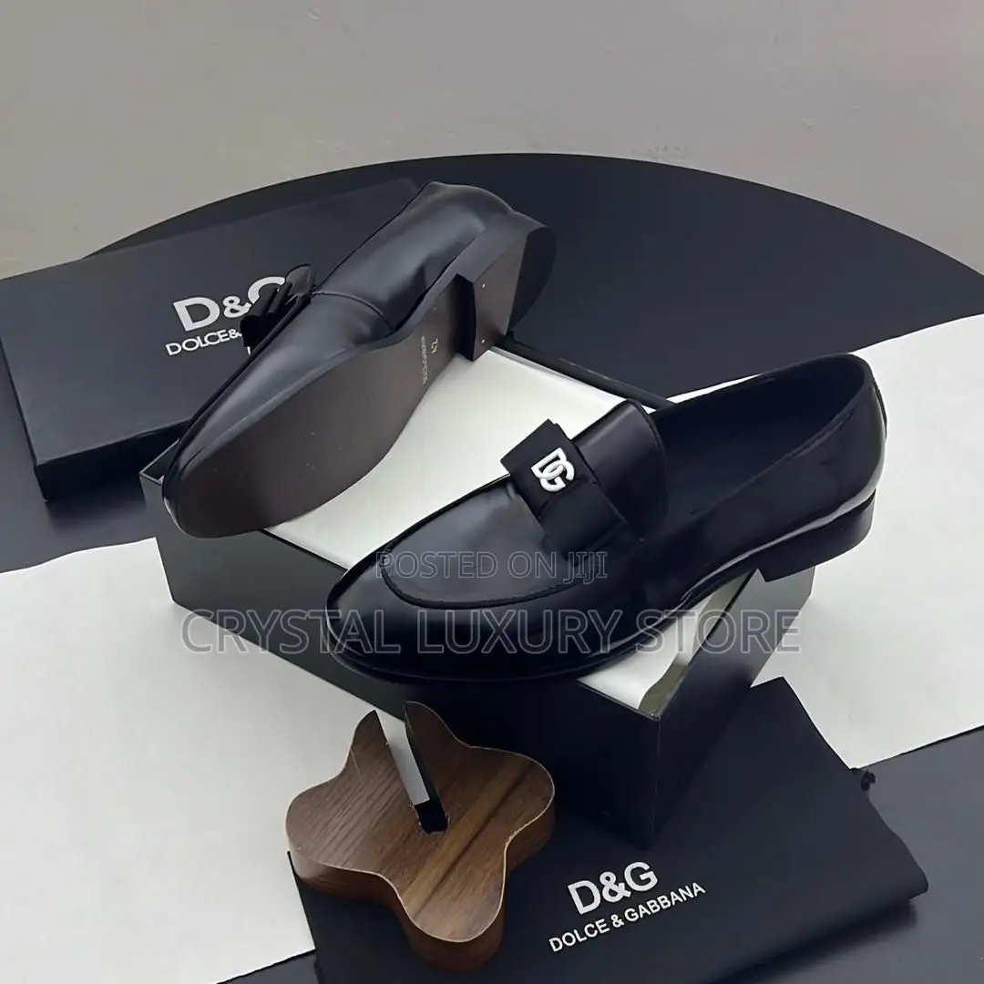 Dolce Gabbana Quality Luxury Men Genuine Leather Shoe