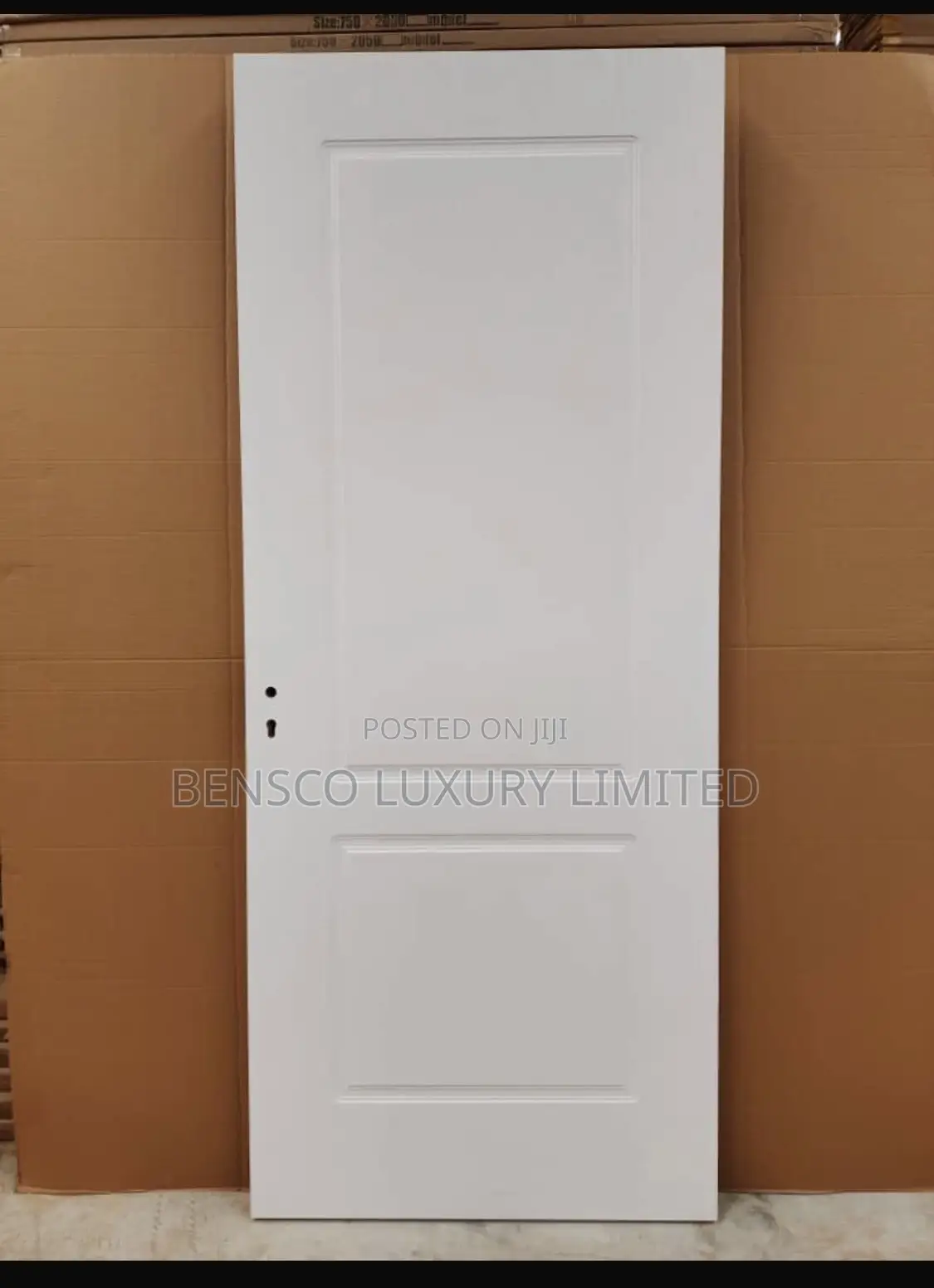 Modern White Panel Interior Door – Bedroom / Office Wooden Door