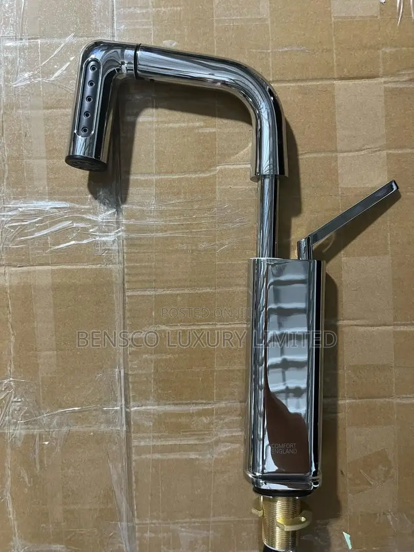 Luxury Brushed Gold Washbasin Mixer Tap (Hot Cold)
