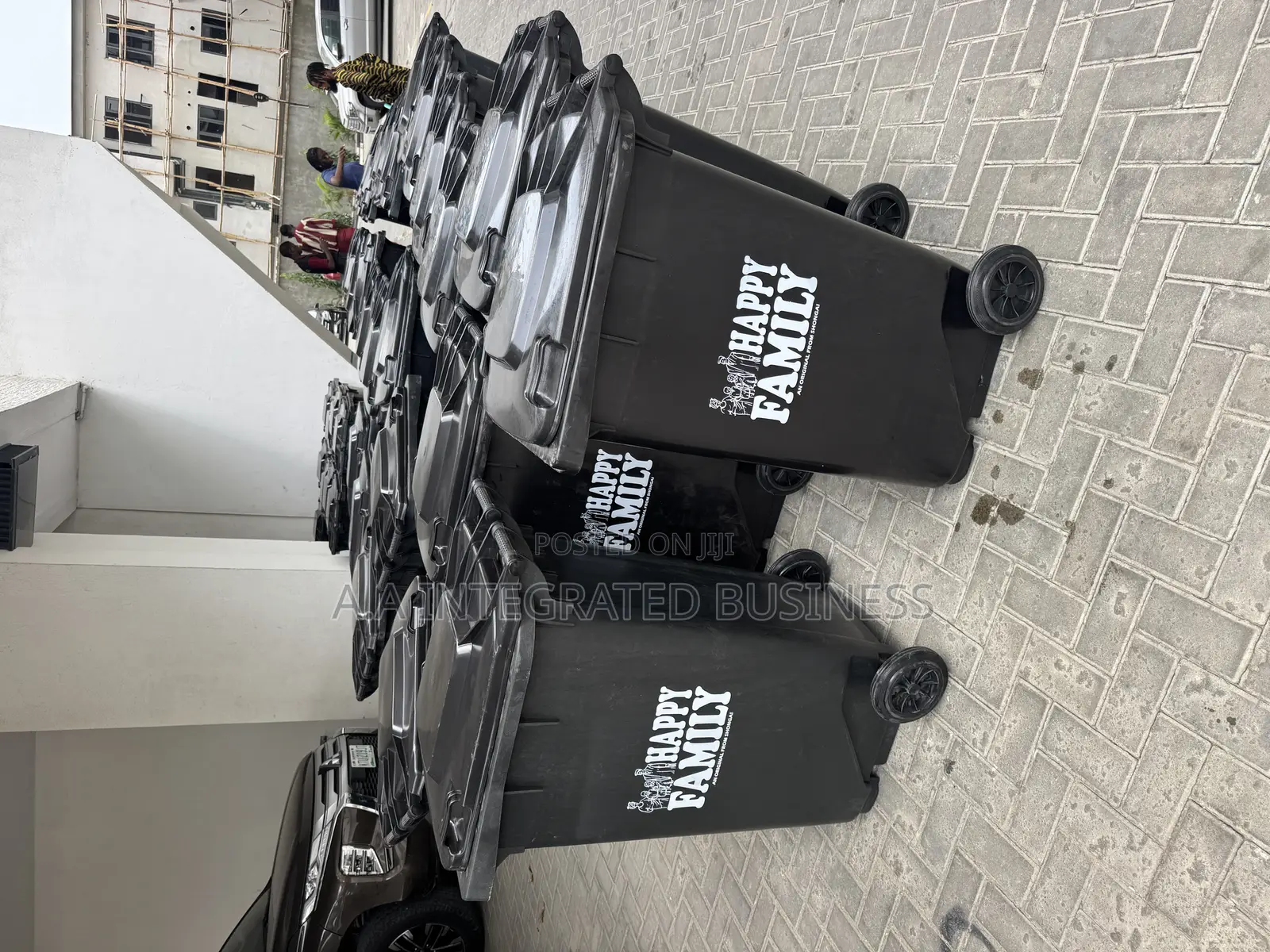 240 Liters Black Waste Bin Very Durable