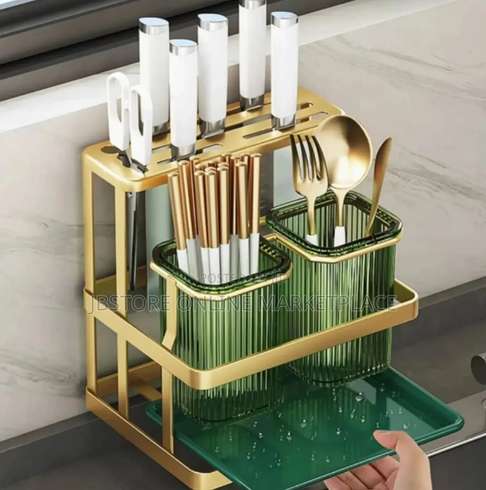 Japend Gifts And Houseware Wall Mounted Kitchen Knife And Cutlery Rack