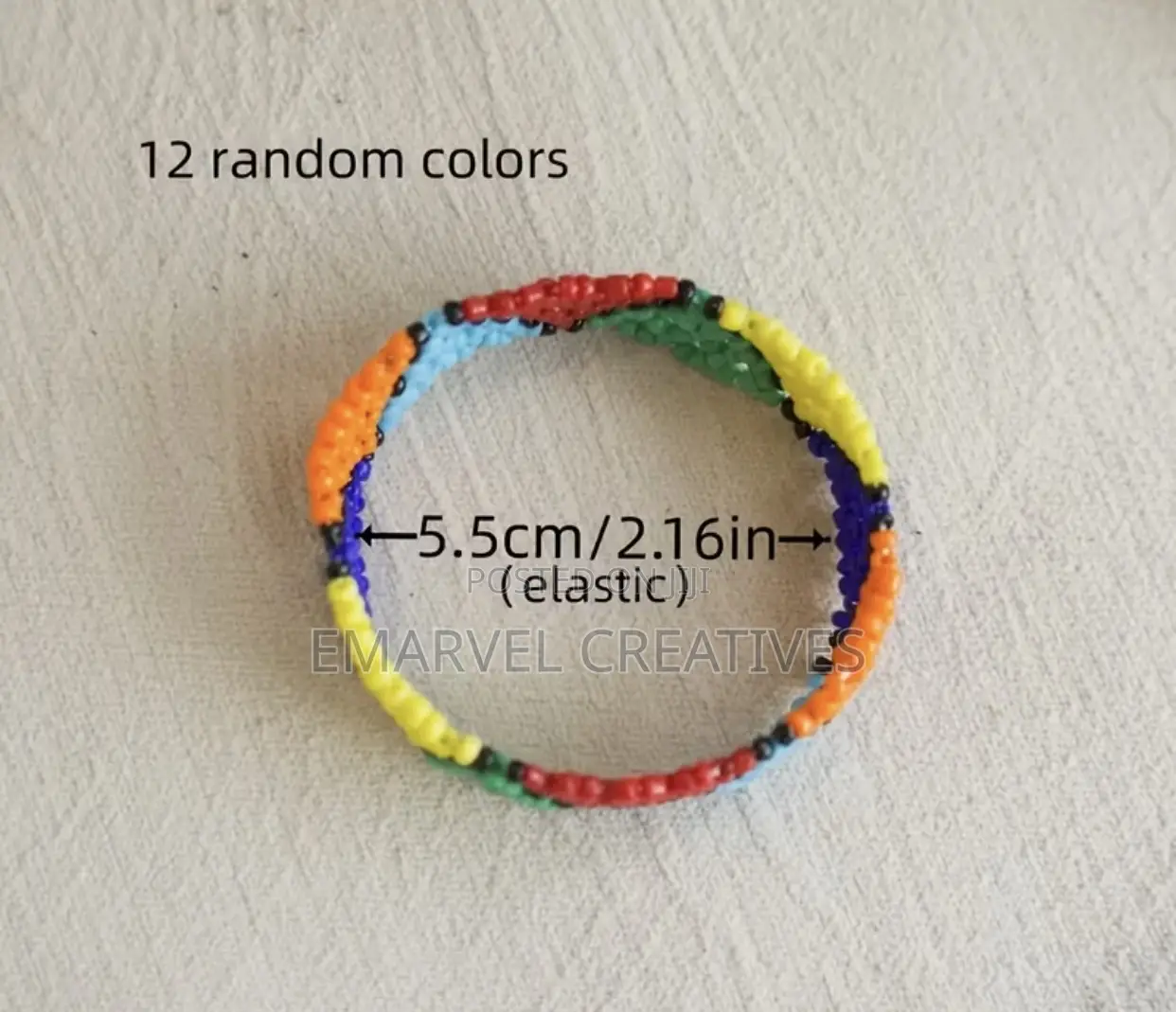 Bohemian Elastic Woven Bead Bracelets for Unisex ,