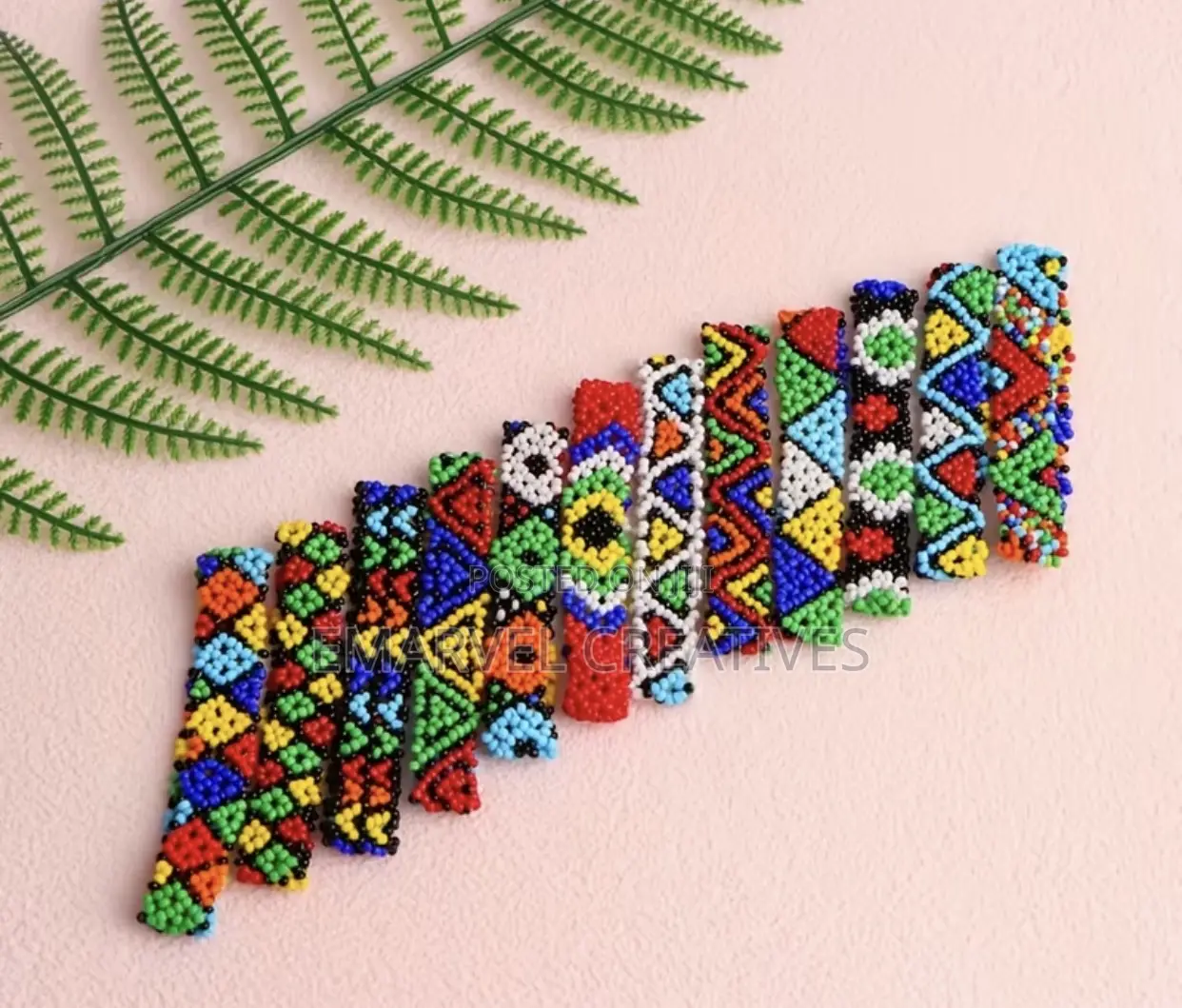 Bohemian Elastic Woven Bead Bracelets for Unisex ,