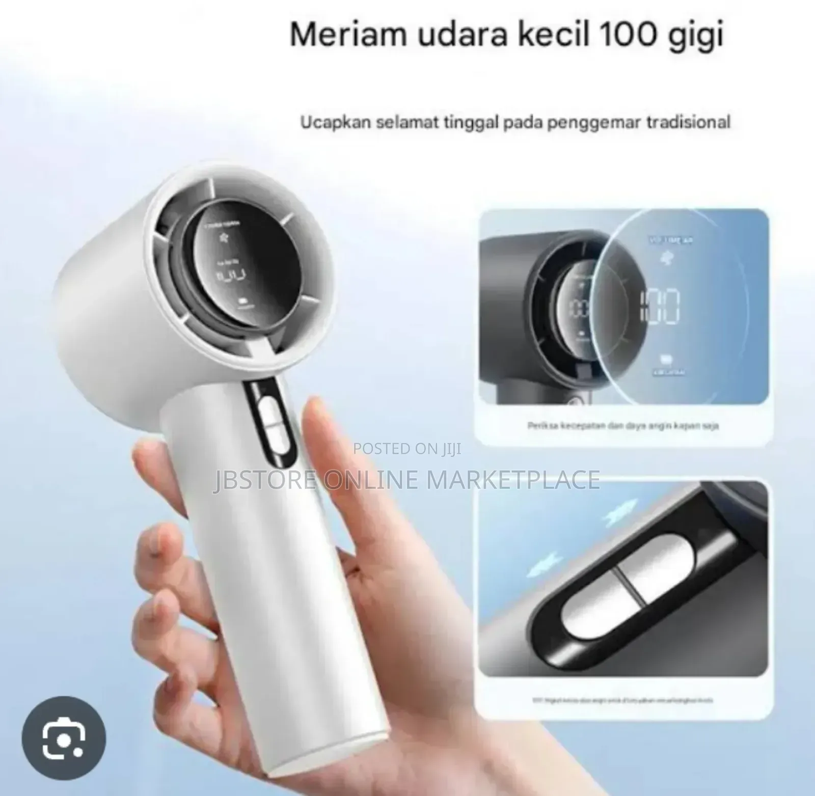 Skr-1638 Handheld High-speed Ac Cooling Mini Rechargeable Portable Fan