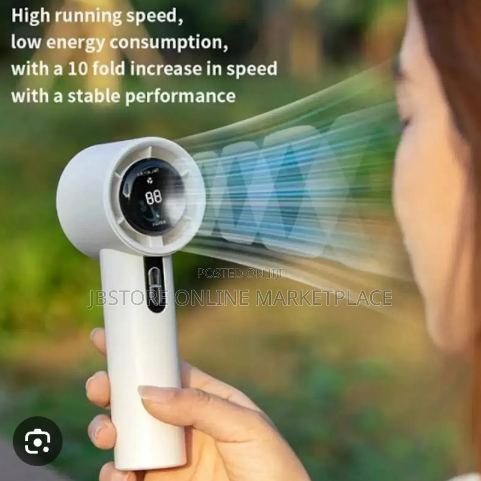 Skr-1638 Handheld High-speed Ac Cooling Mini Rechargeable Portable Fan