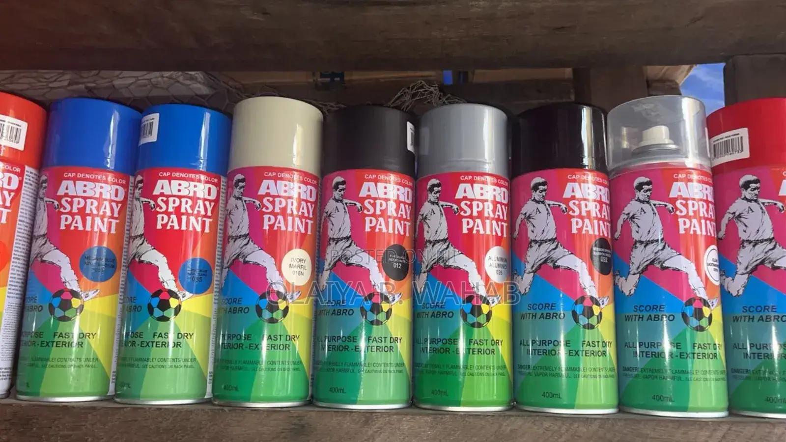 Abro All Purpose Spray Paint 400ml - Multiple Colours Available
