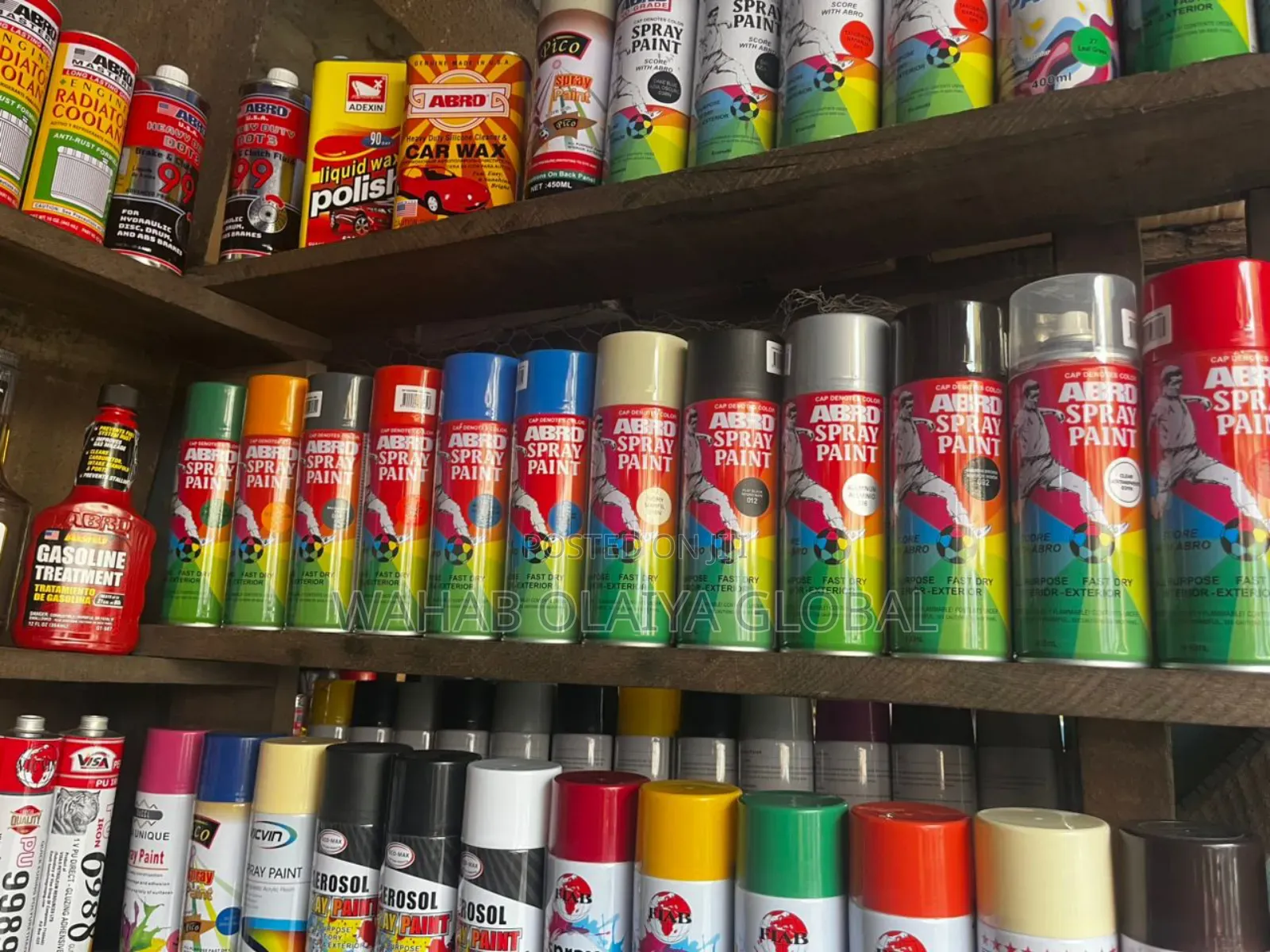 Abro All Purpose Spray Paint 400ml - Multiple Colours Available