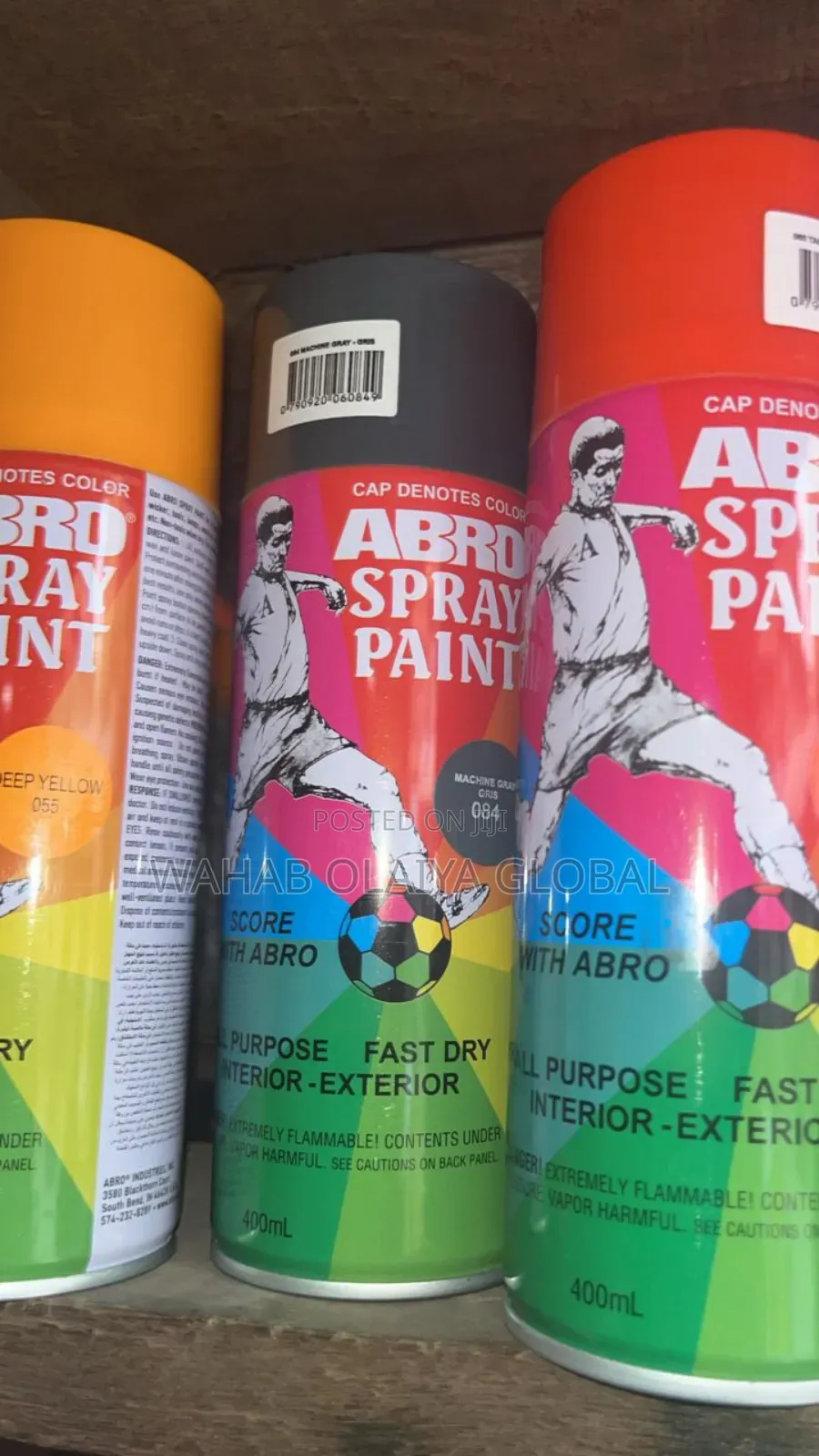 Abro All Purpose Spray Paint 400ml - Multiple Colours Available