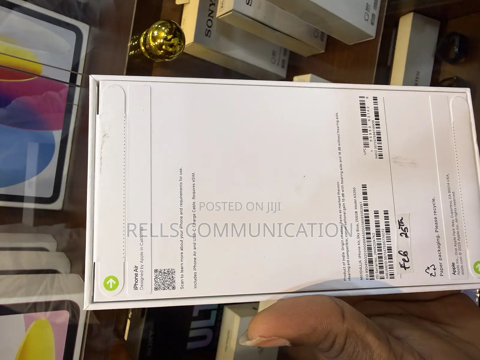 New Apple iPhone Air 256 GB Blue