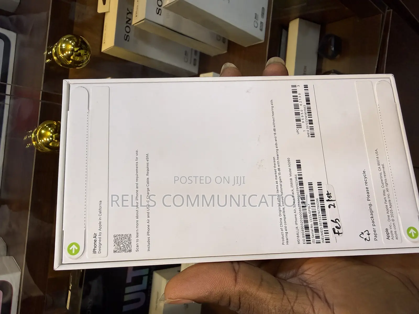 New Apple iPhone Air 256 GB Black