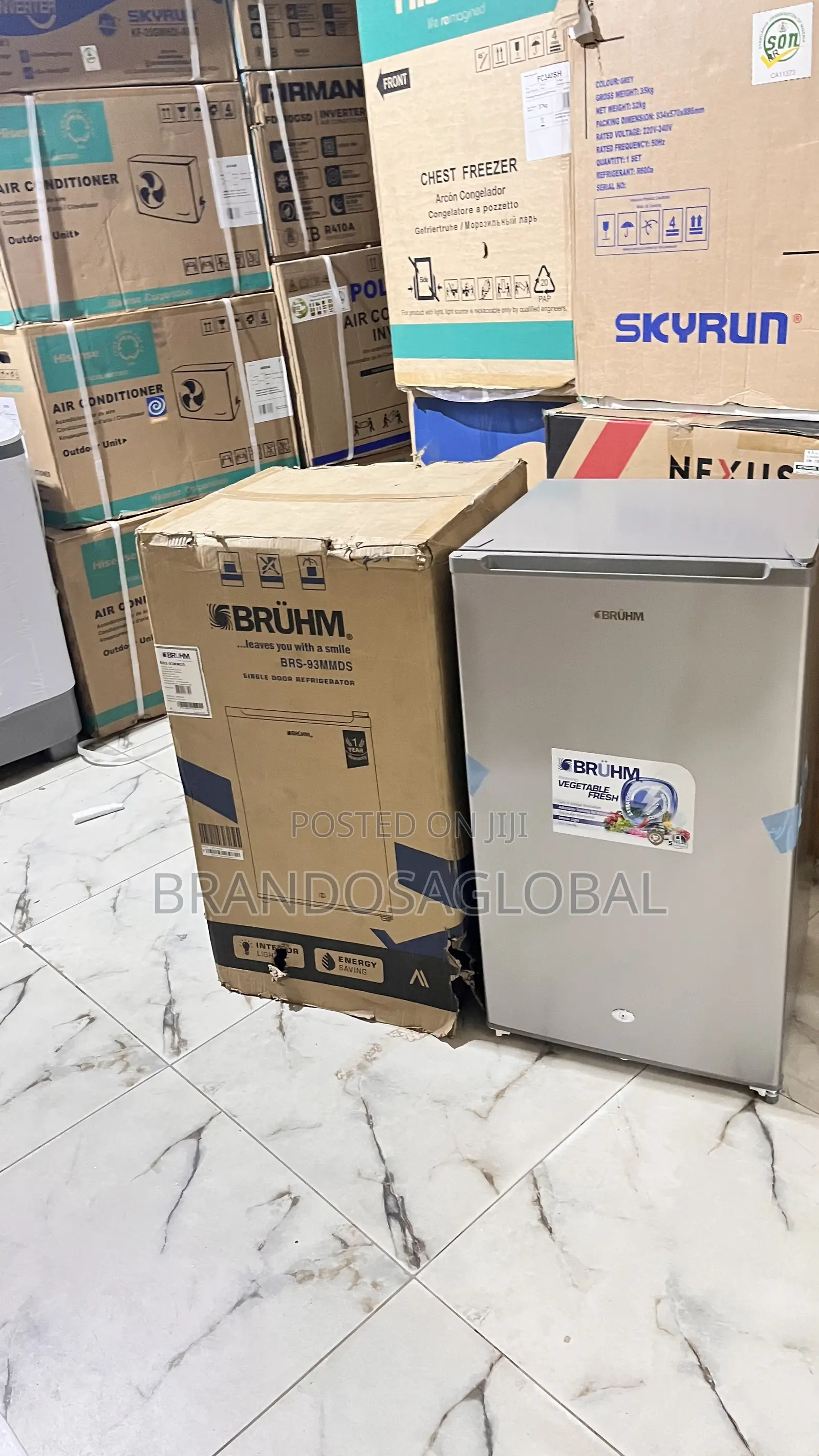 Bruhm 90l Compact Refrigerator Brs93mmds