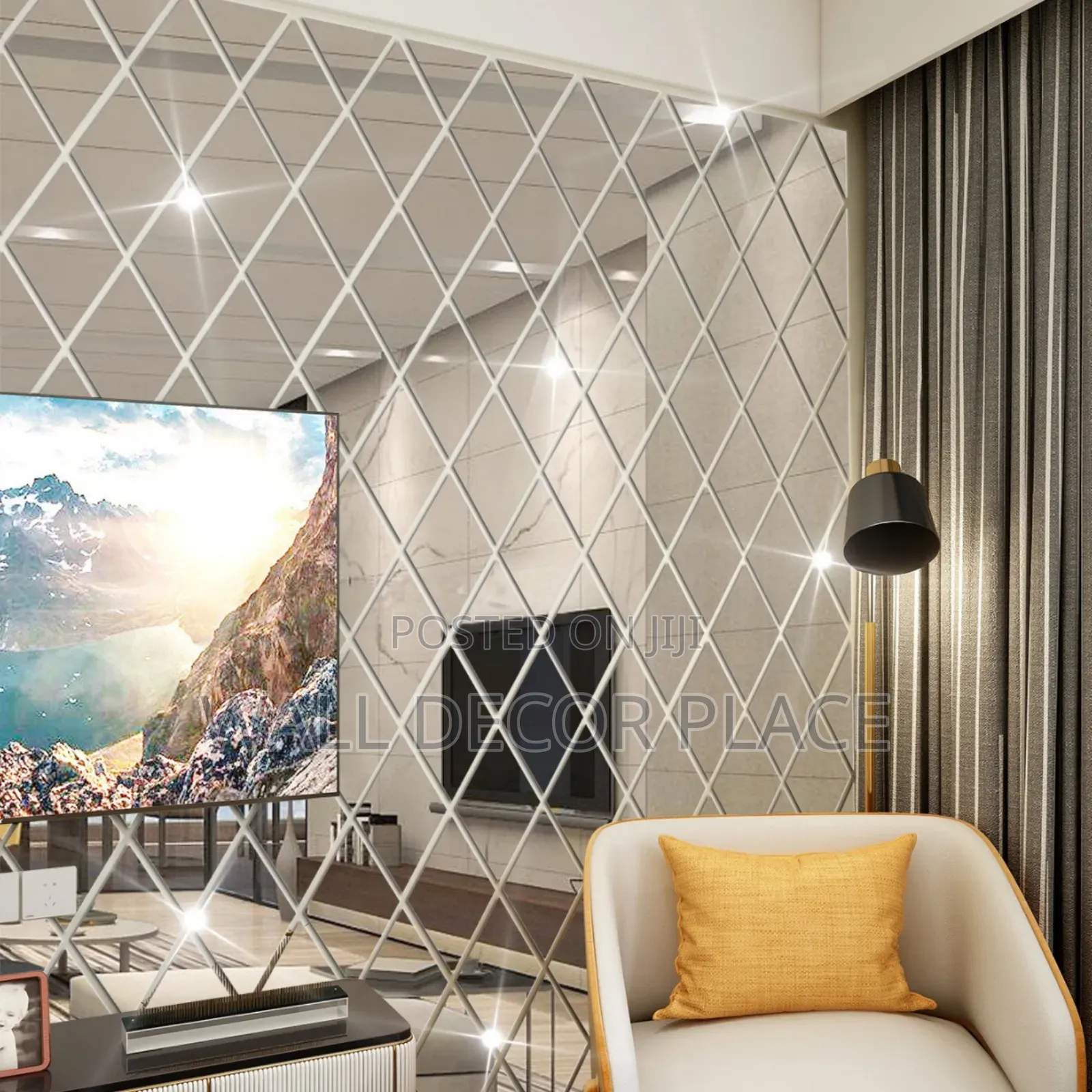 Diamond Acrylic Mirror ( Gold Silver)