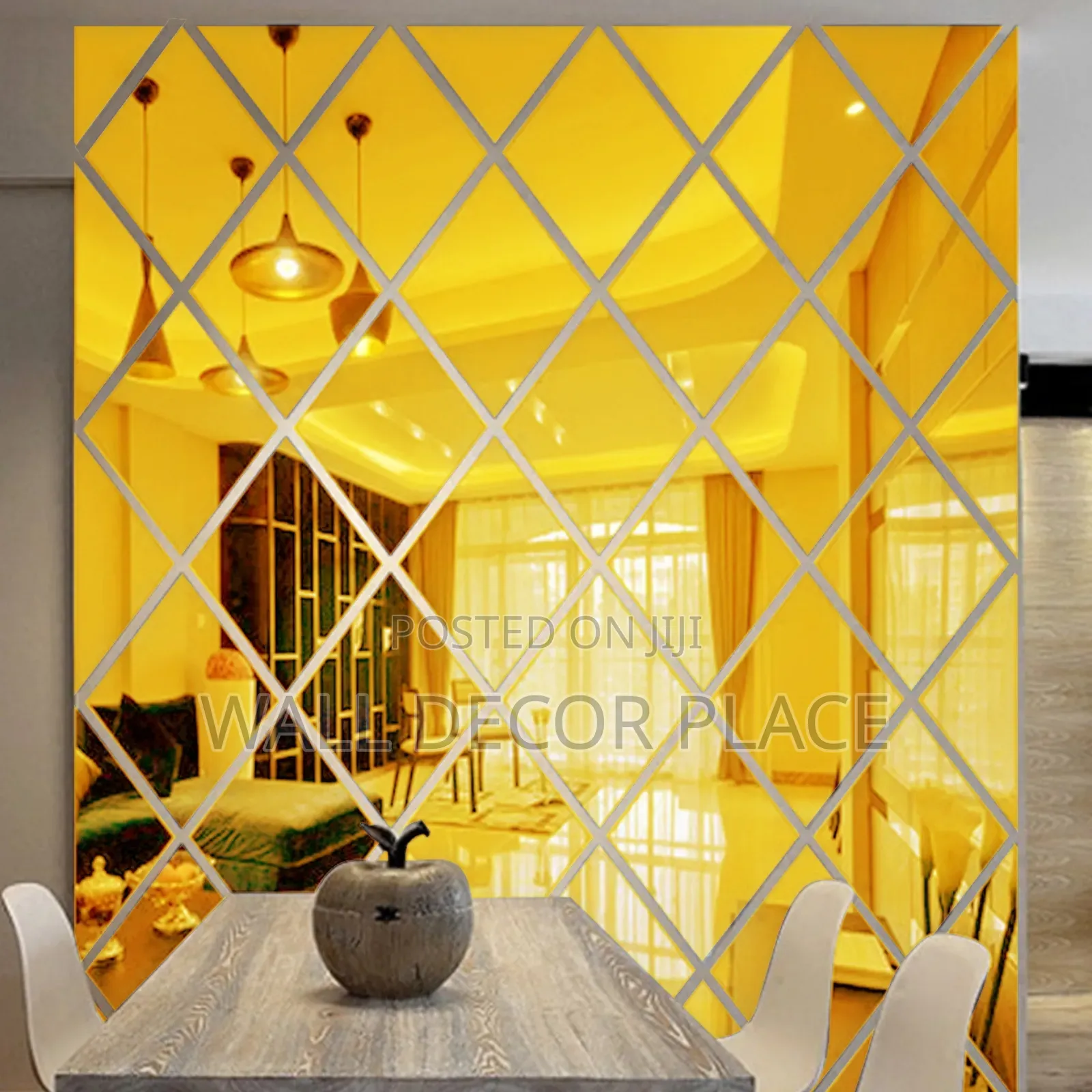 Diamond Acrylic Mirror ( Gold Silver)