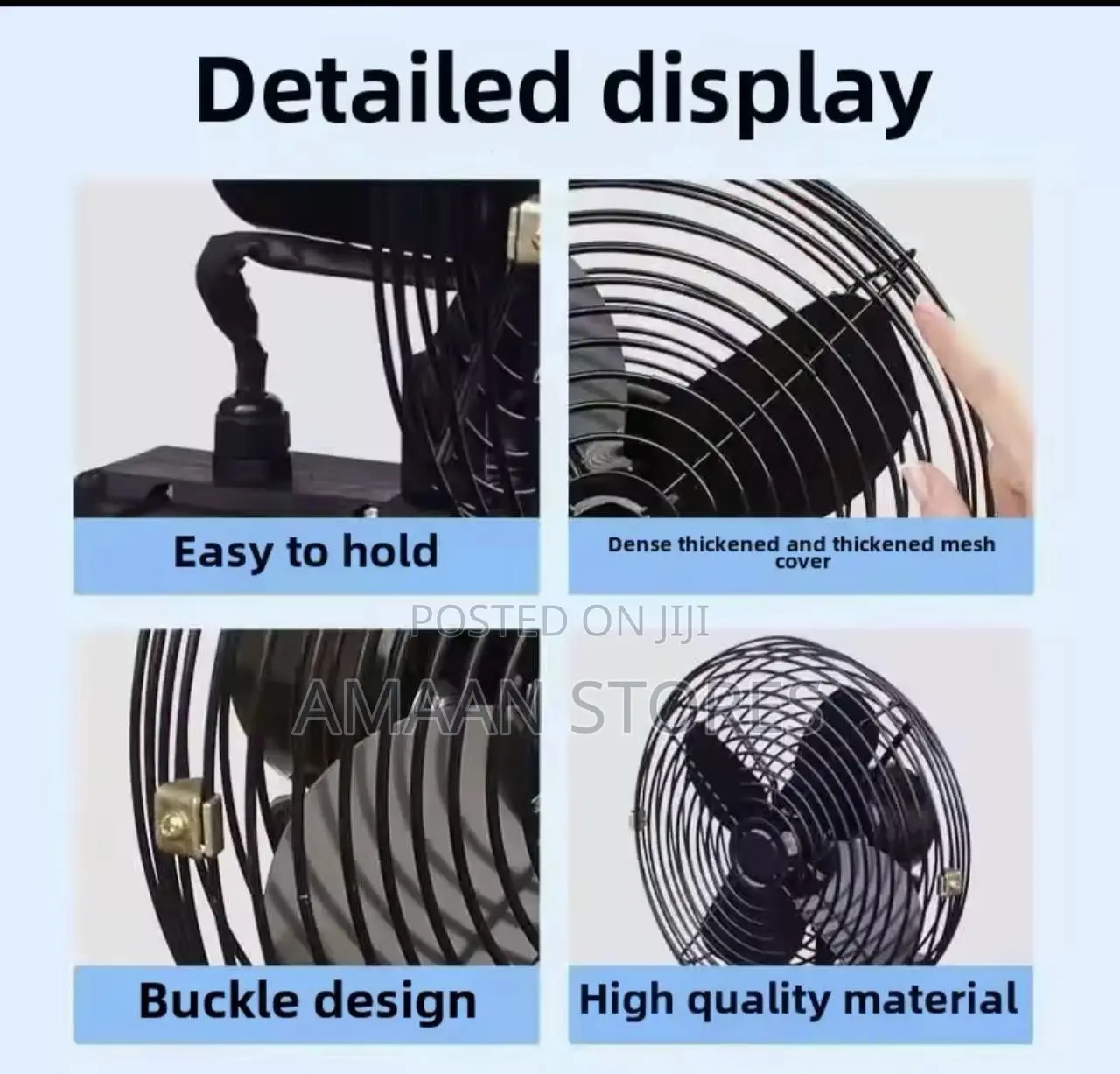 Lithium Rechargeable Battery Fan— Double Battery