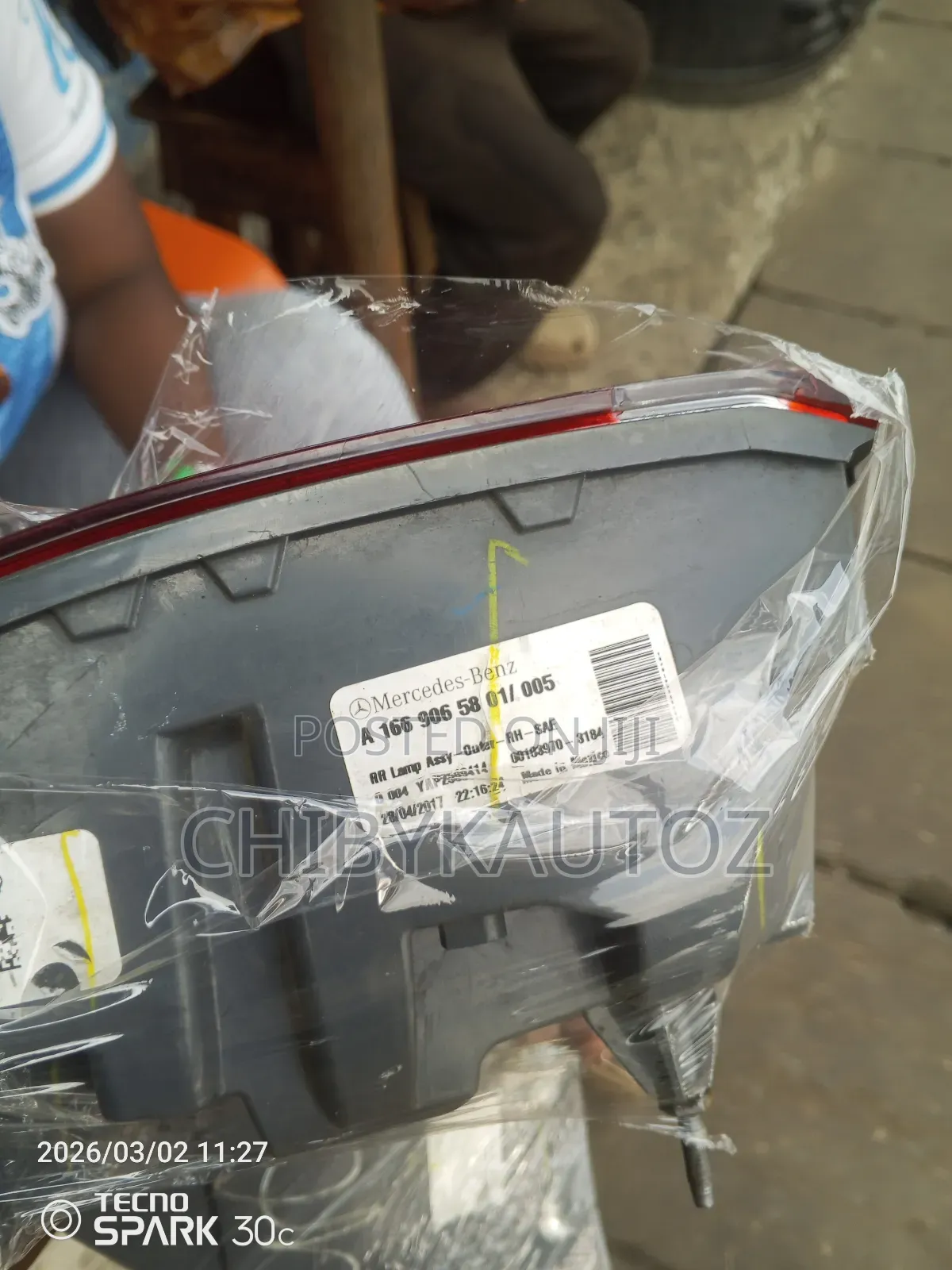 Rear Light for Gle 166 Set