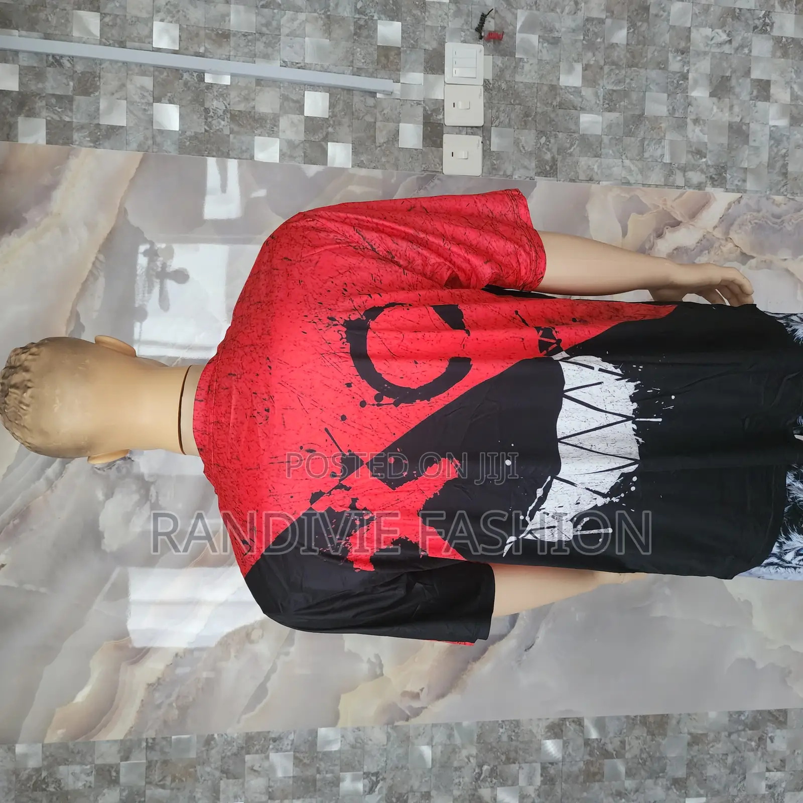 X Face T-Shirt [Black/Red]