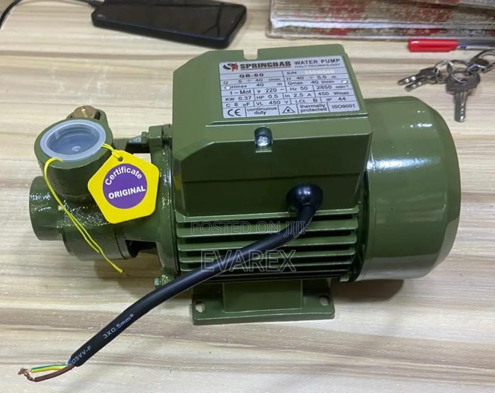 100% Copper Water Pump With Automatic Pressure Booster Control