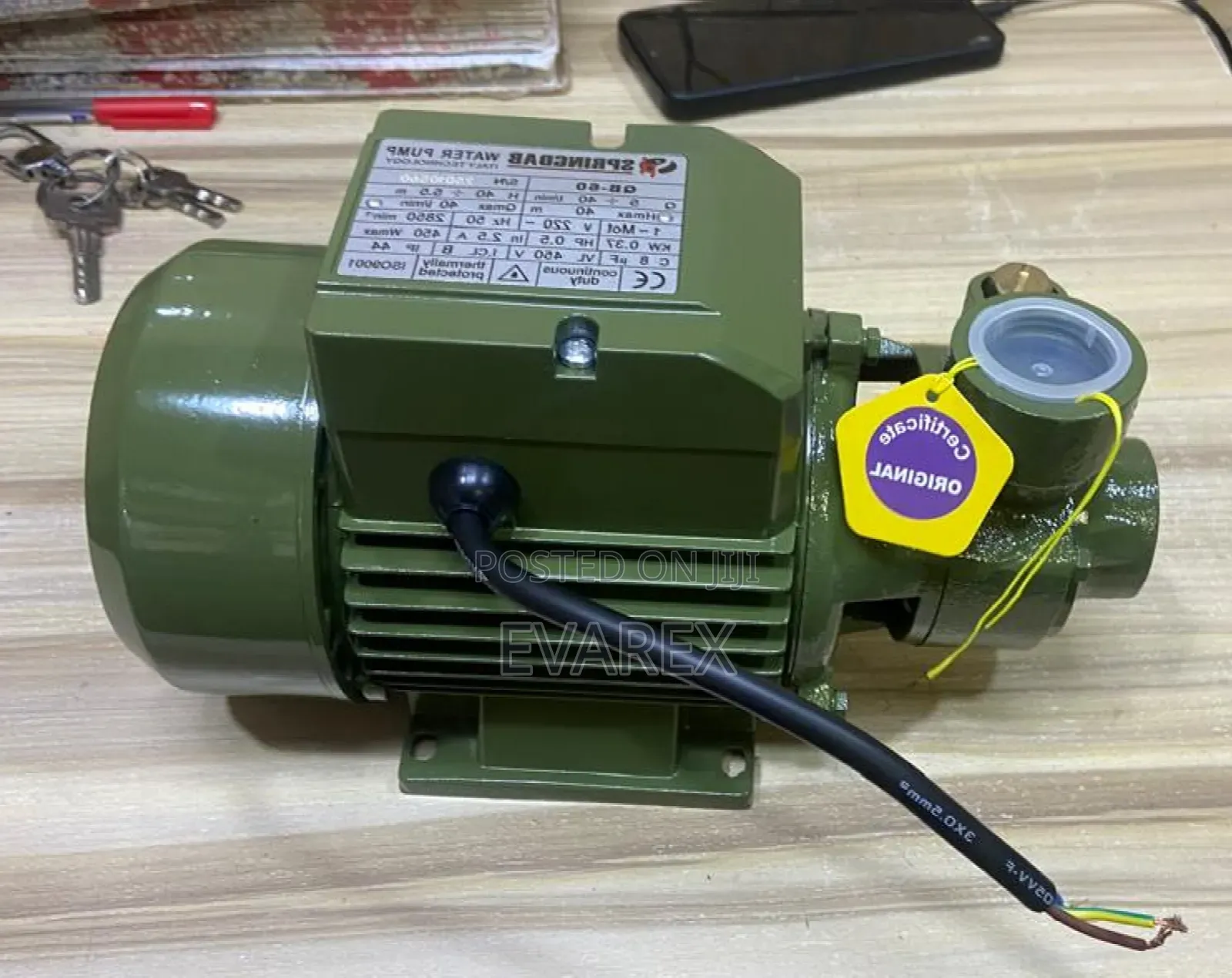100% Copper Water Pump With Automatic Pressure Booster Control