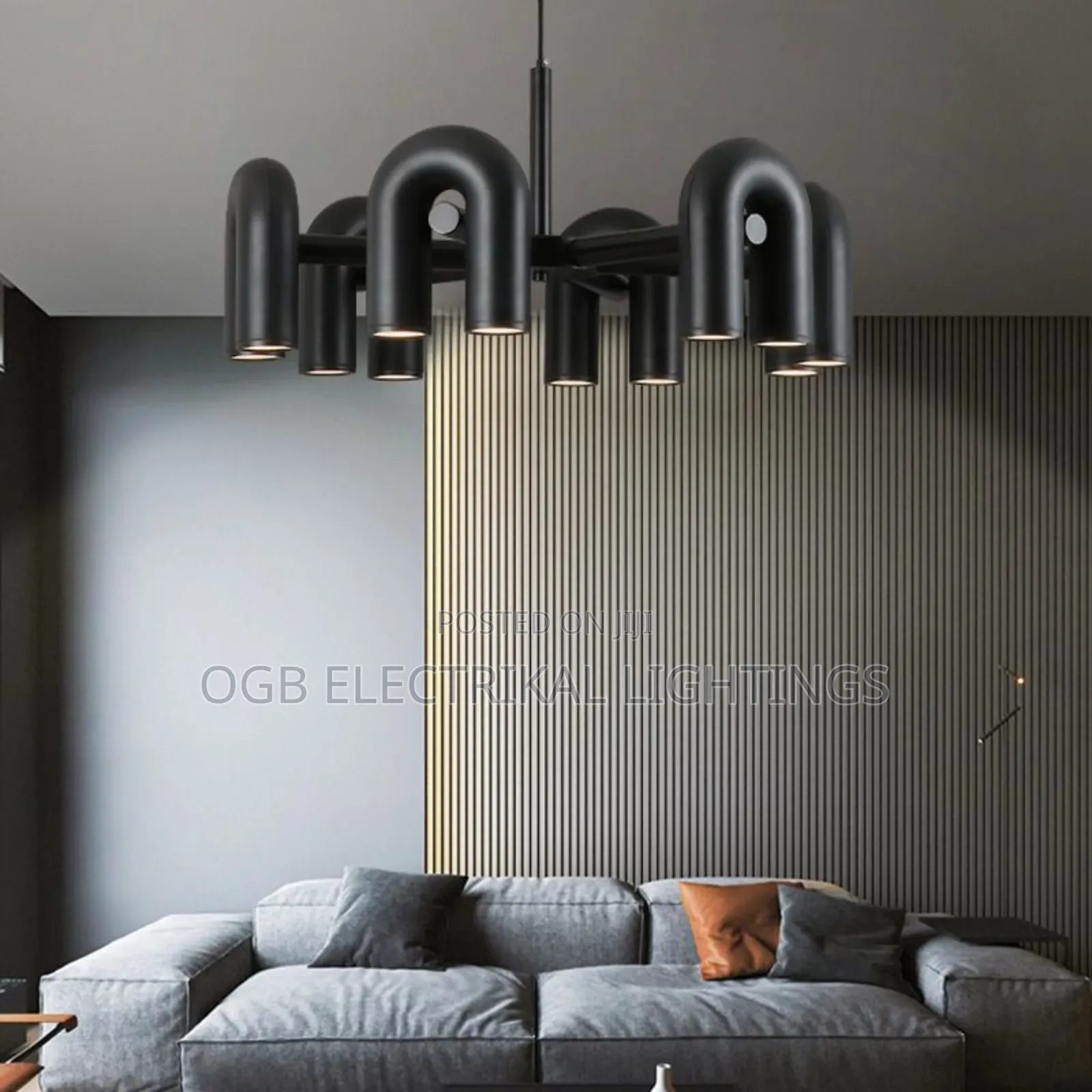 U Tube Chandelier Light