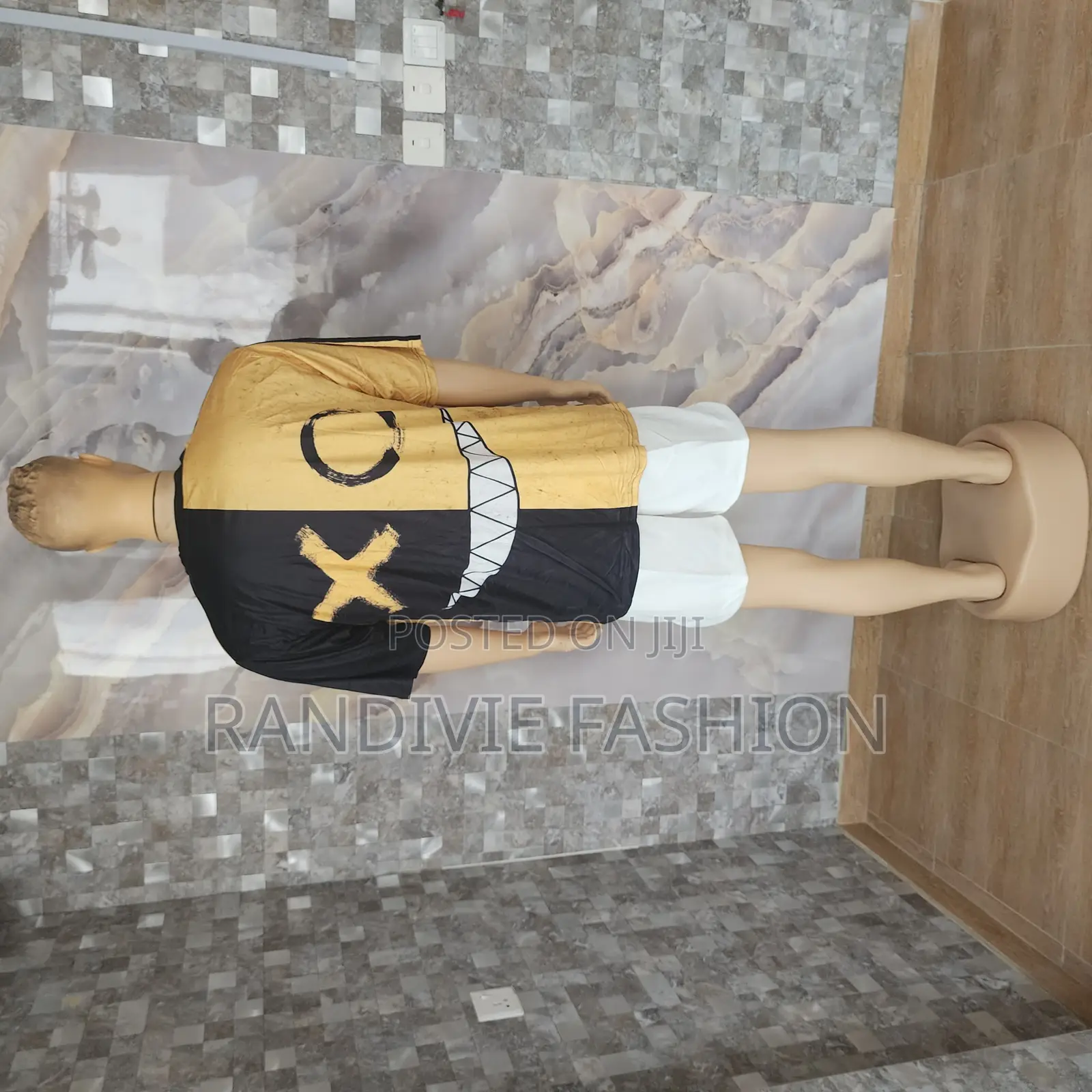 X Face T-Shirt [Black/Yellow]