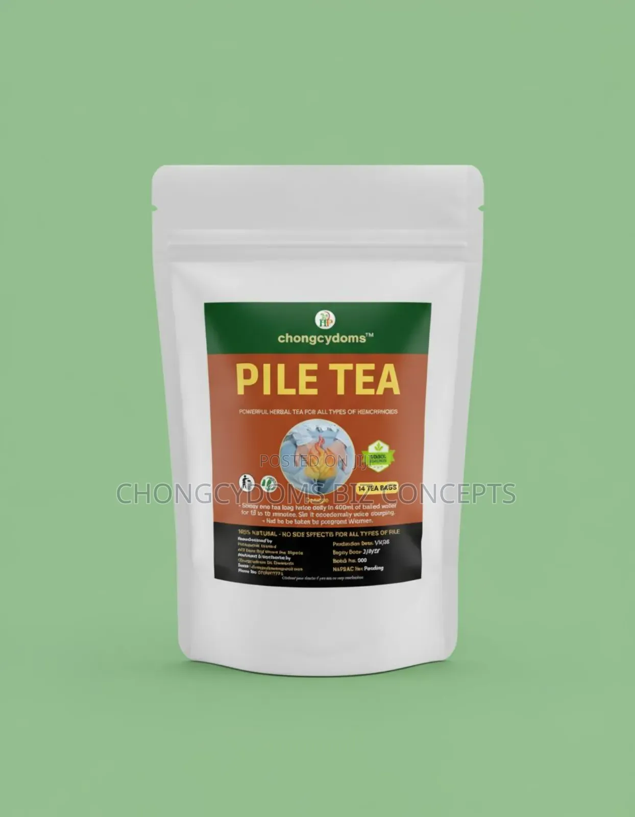 Chongcydoms Pile Tea – Natural Herbal Support for Piles