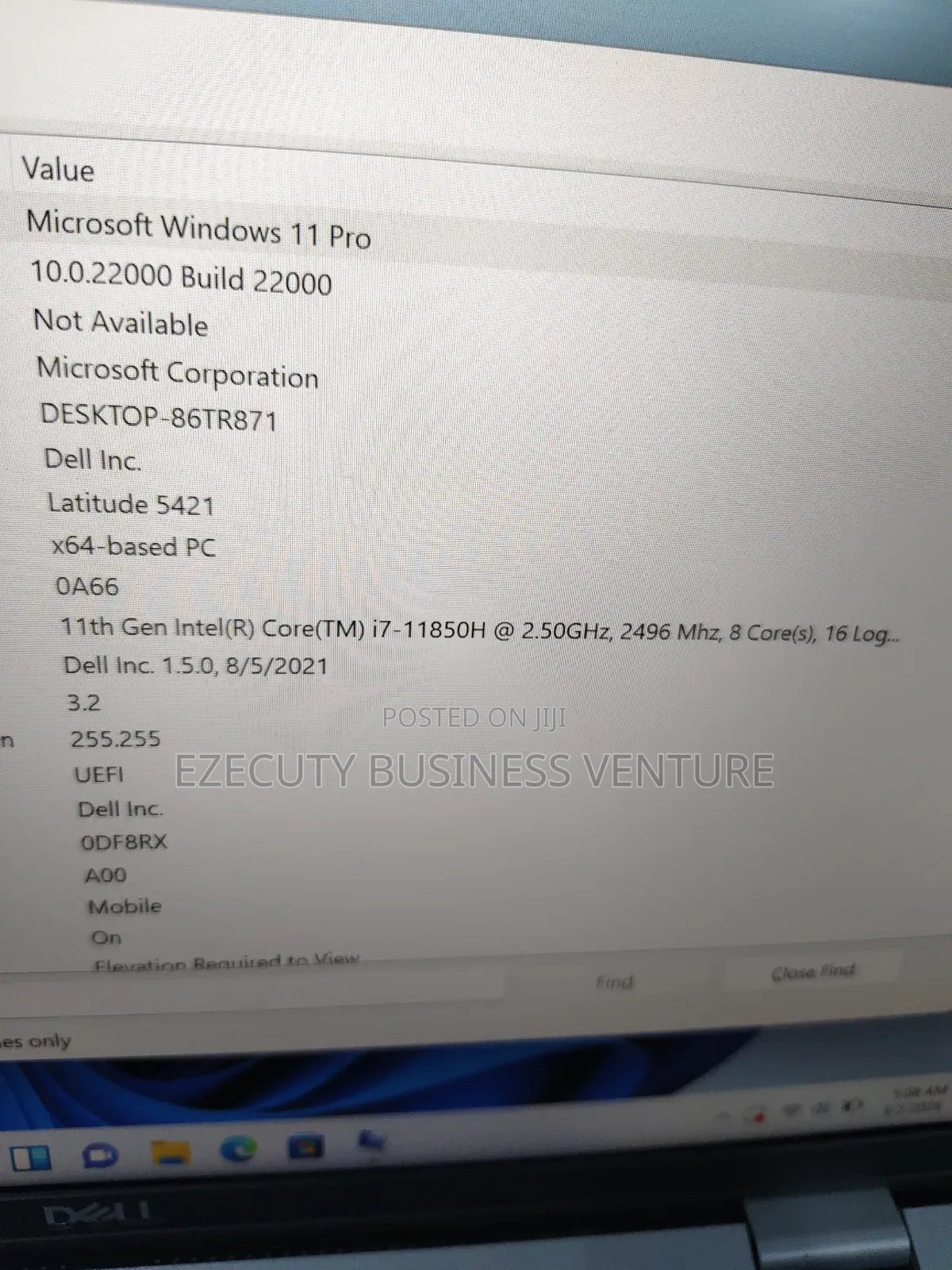 Laptop Dell Latitude 5420 16GB Intel Core i7 SSD 256GB