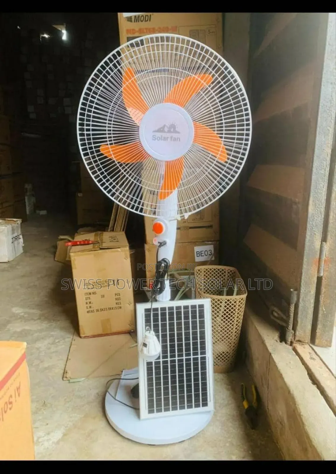 16inch Solar Fan With Panel and Solar Bulbs