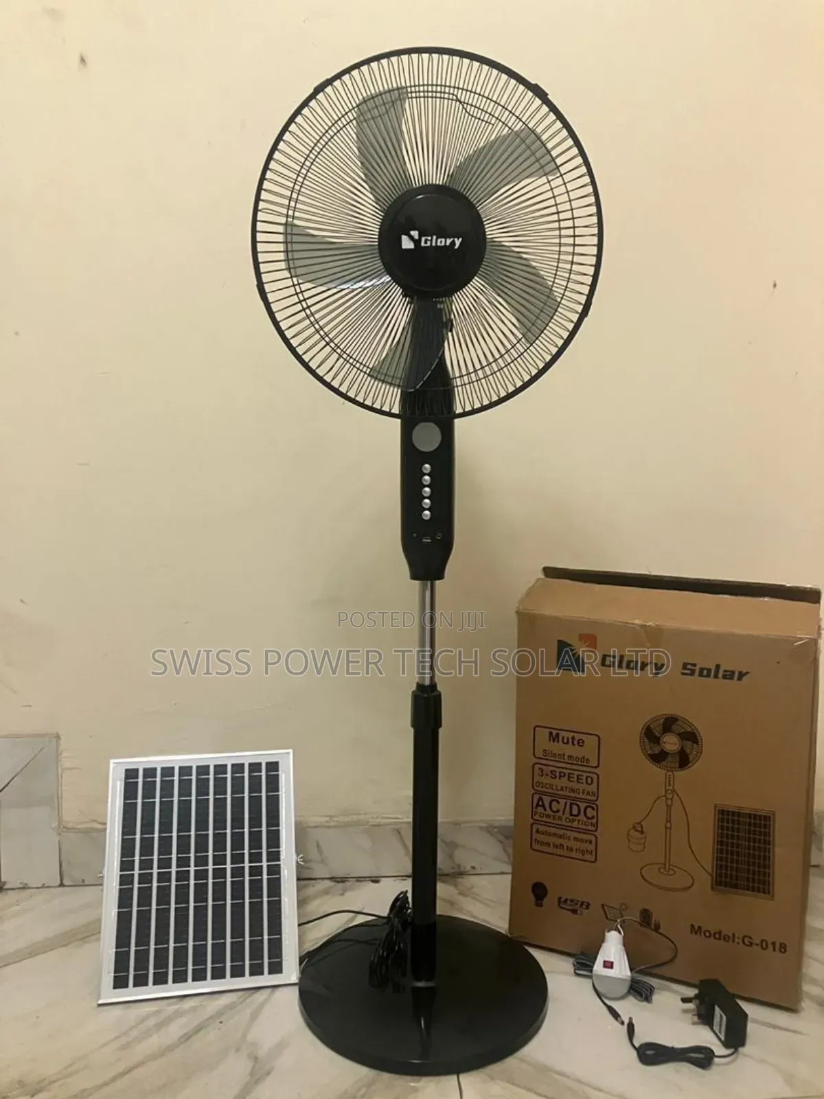 16inch Solar Fan With Panel and Solar Bulbs